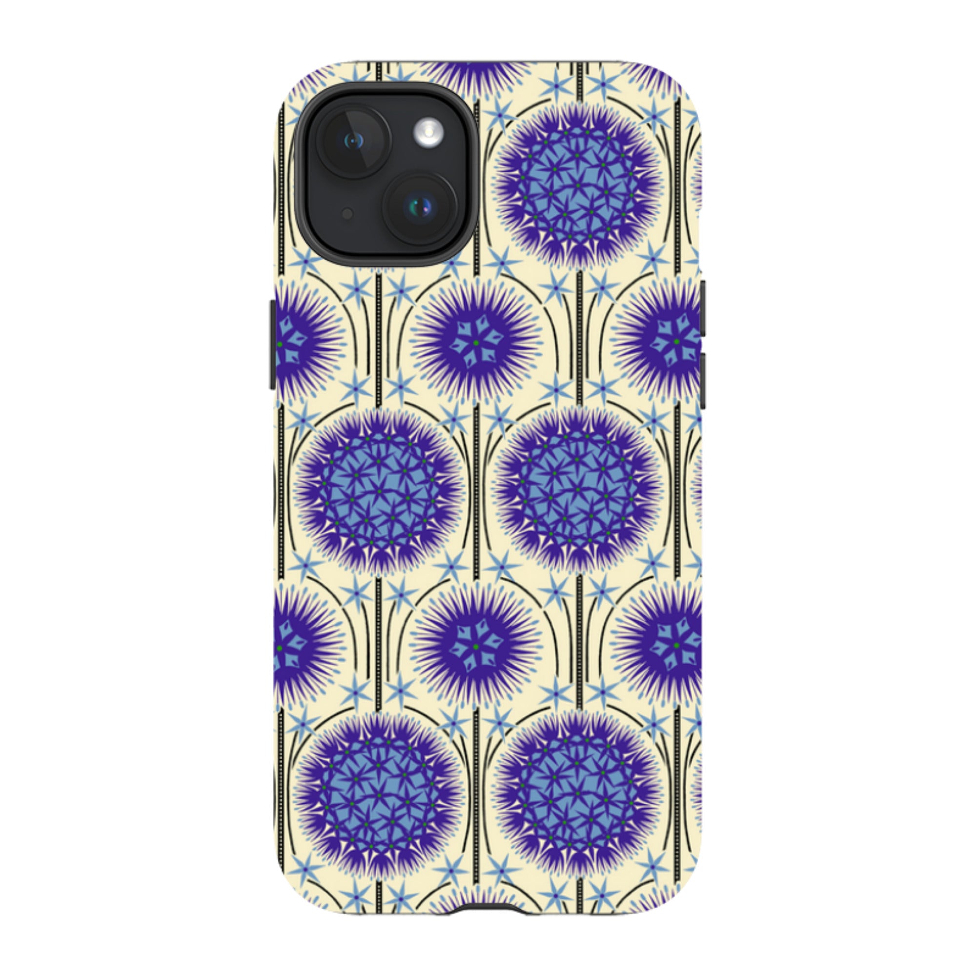 iPhone MagSafe Tough Case - Allium Cream By Cressida Bell