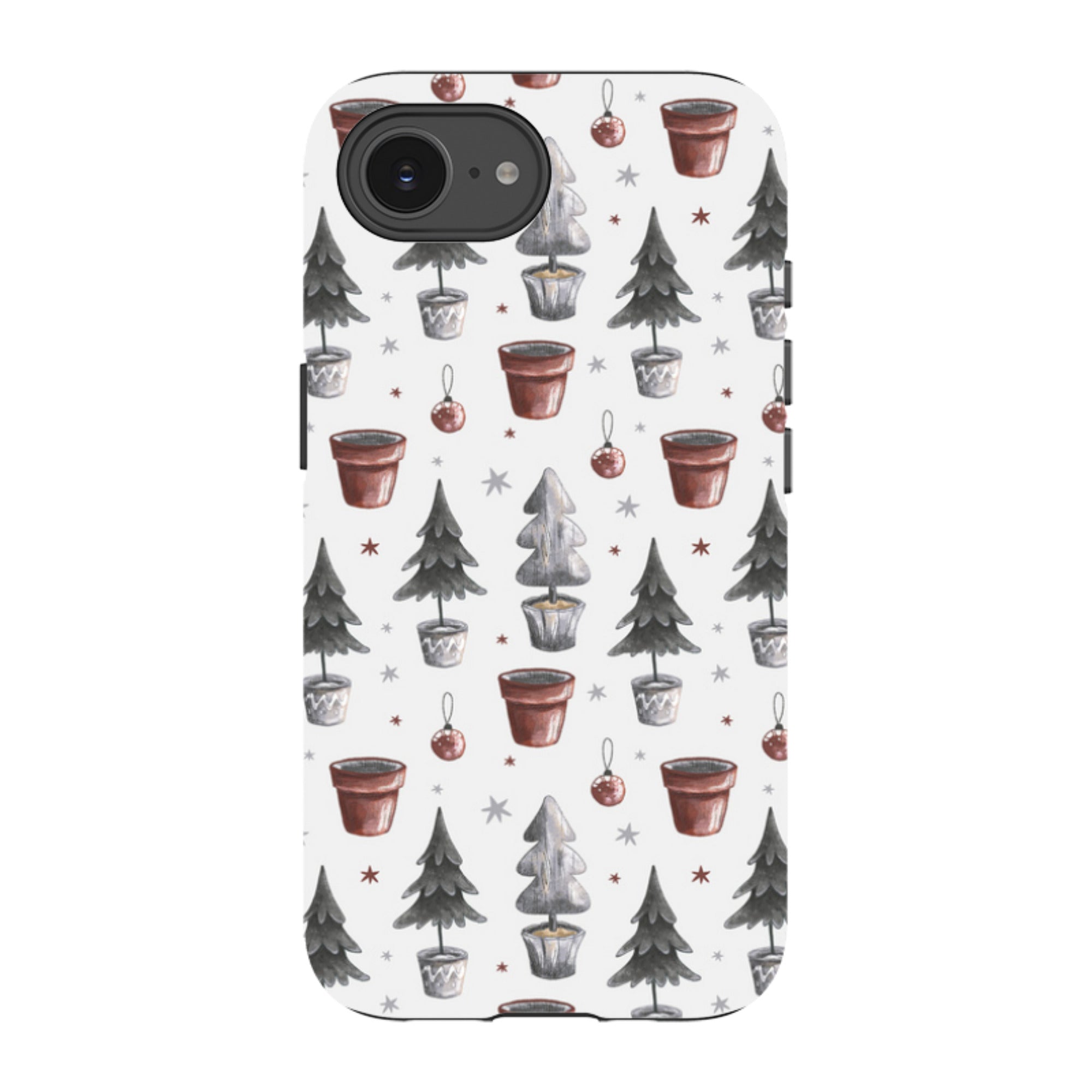 iPhone Tough Case - Xmas Tree Pattern