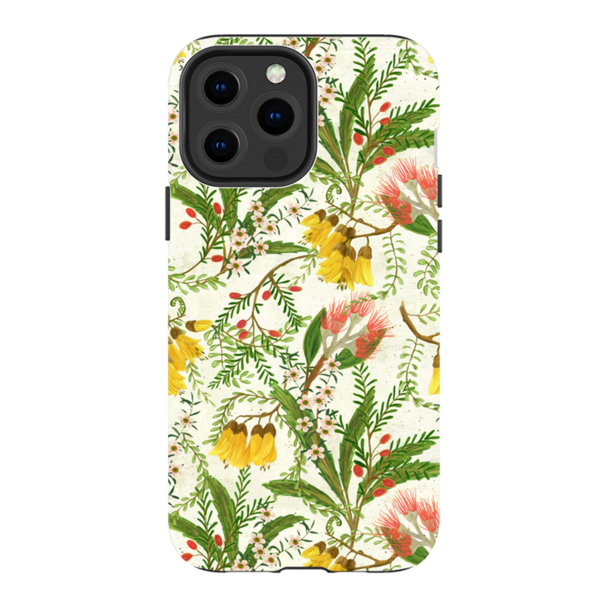 iPhone Tough Case - Kowhai And Bottle Brush By Katherine Quinn