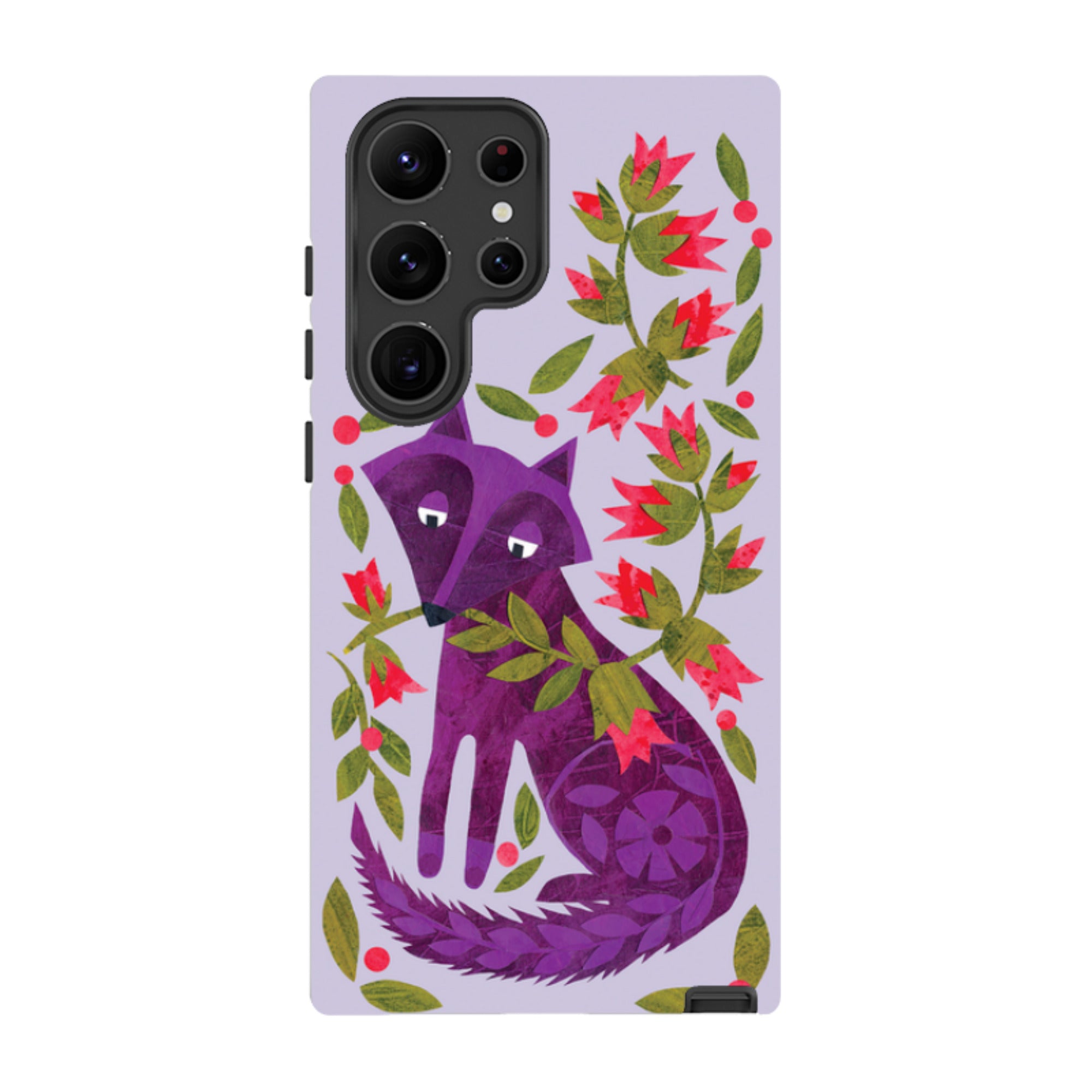 Samsung Tough Case - Purple Foxie By Tracey English