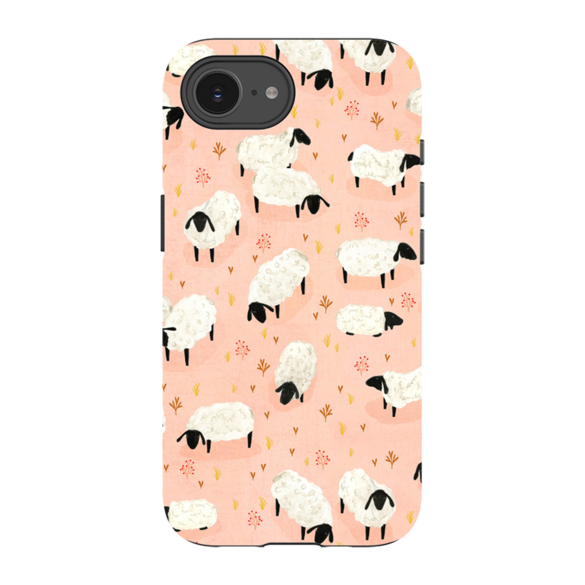 iPhone Tough Case - Sheep Pink By Katherine Quinn