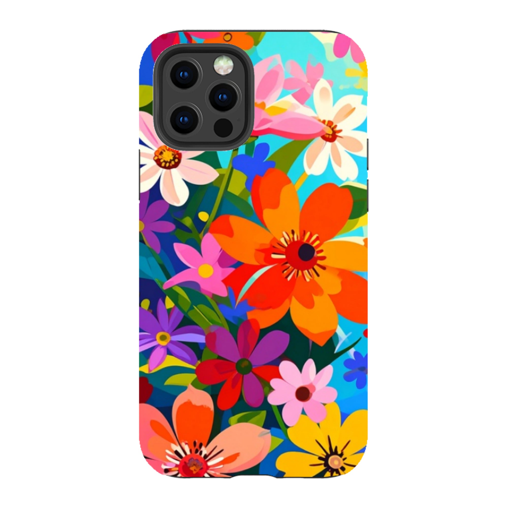 iPhone Tough Case - Rainbow Floral