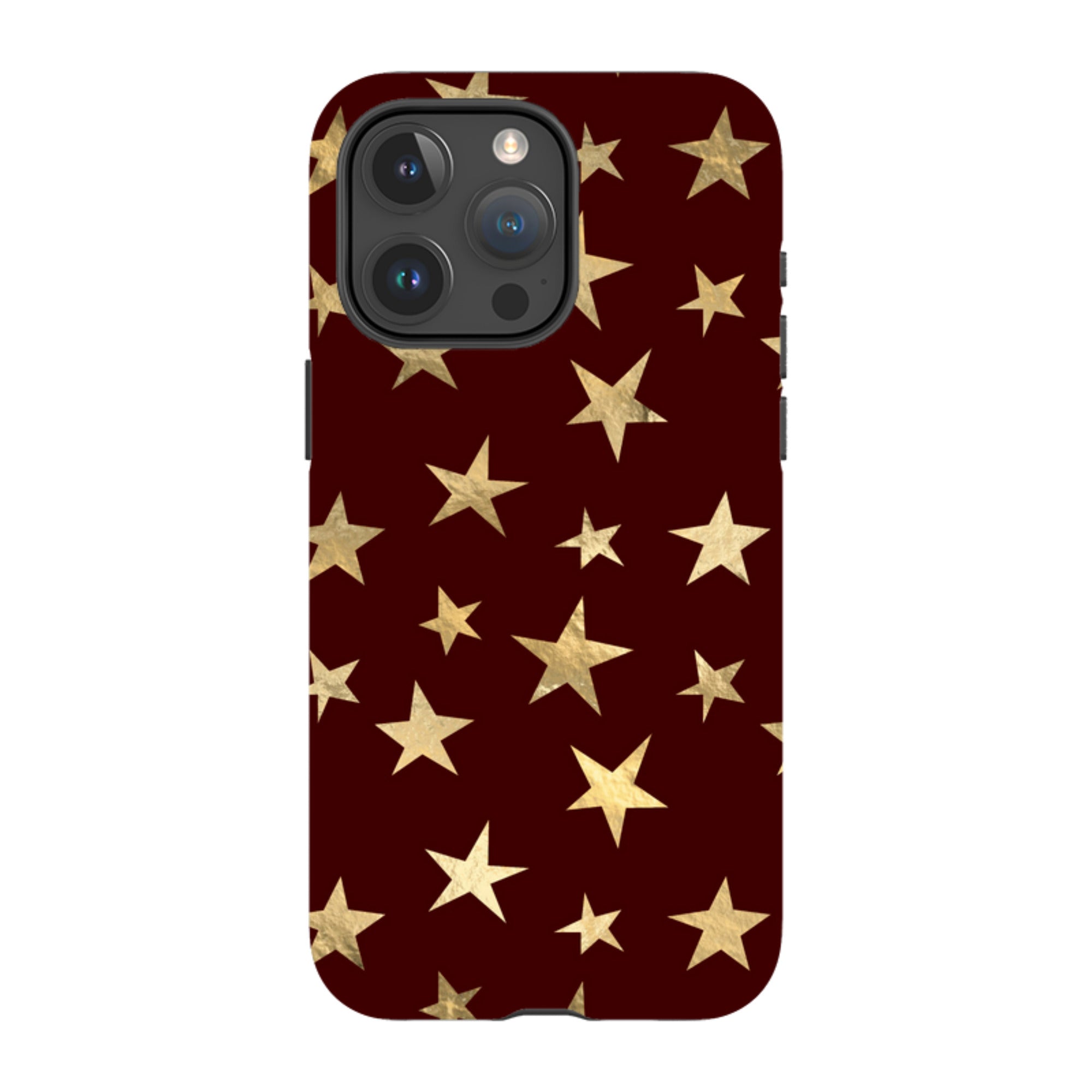 iPhone MagSafe Tough Case - Brown and Gold Stars