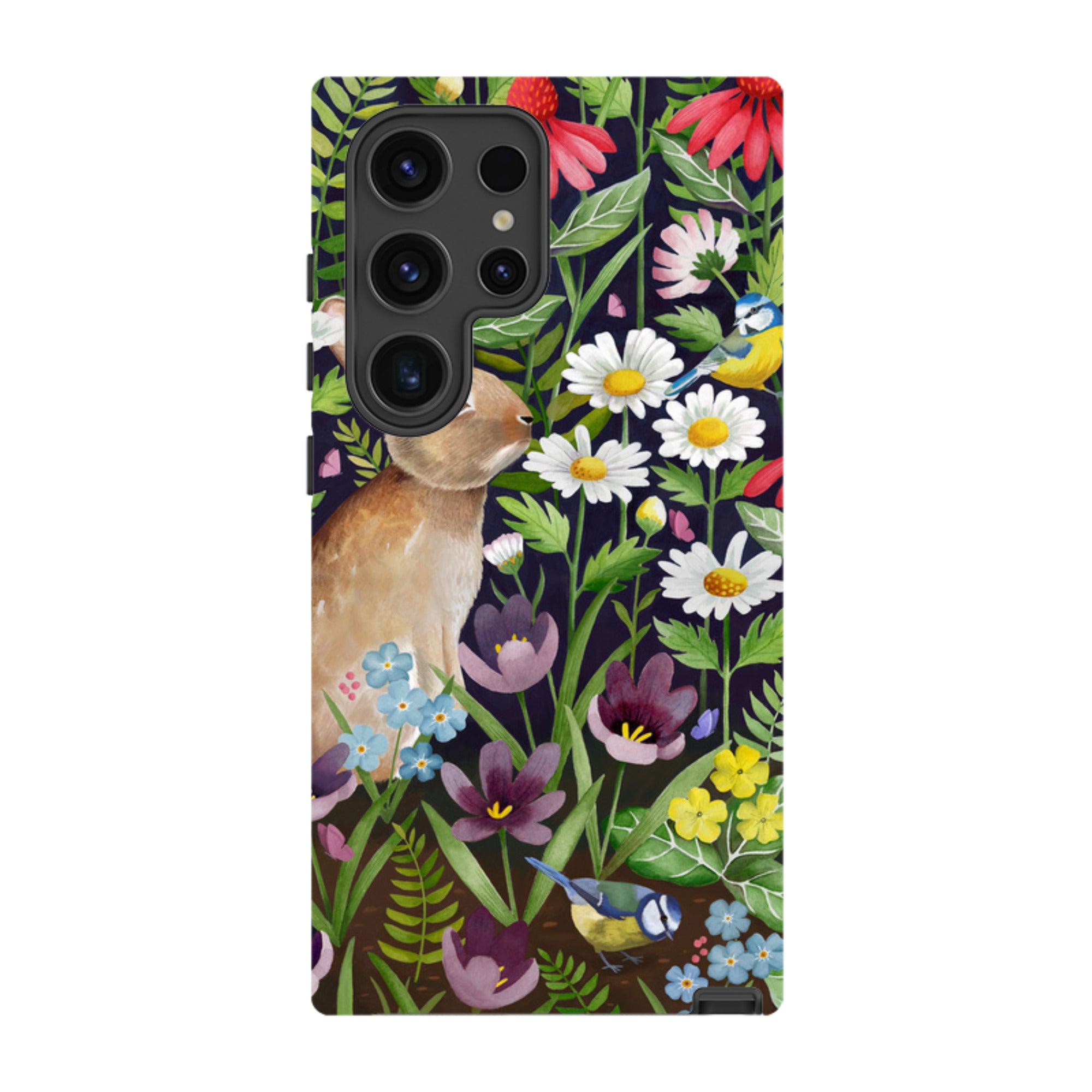 Samsung Tough Case - Rabbit And Wildflowers By Bex Parkin