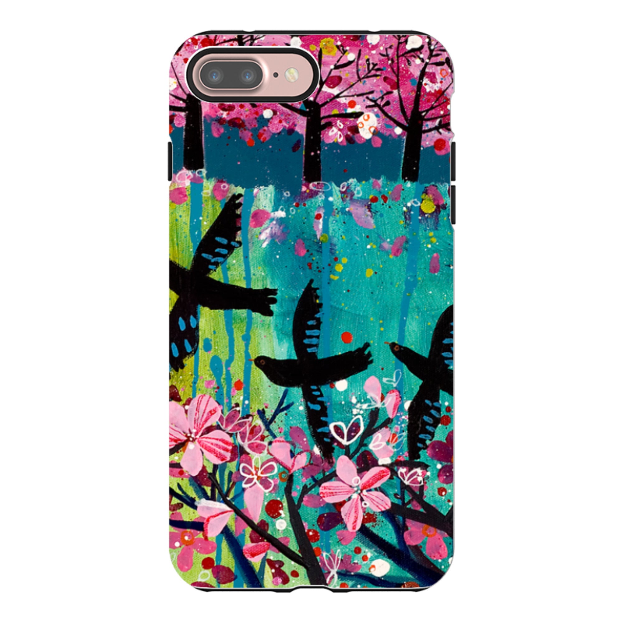 iPhone Tough Case - Blackbirds By Claire West