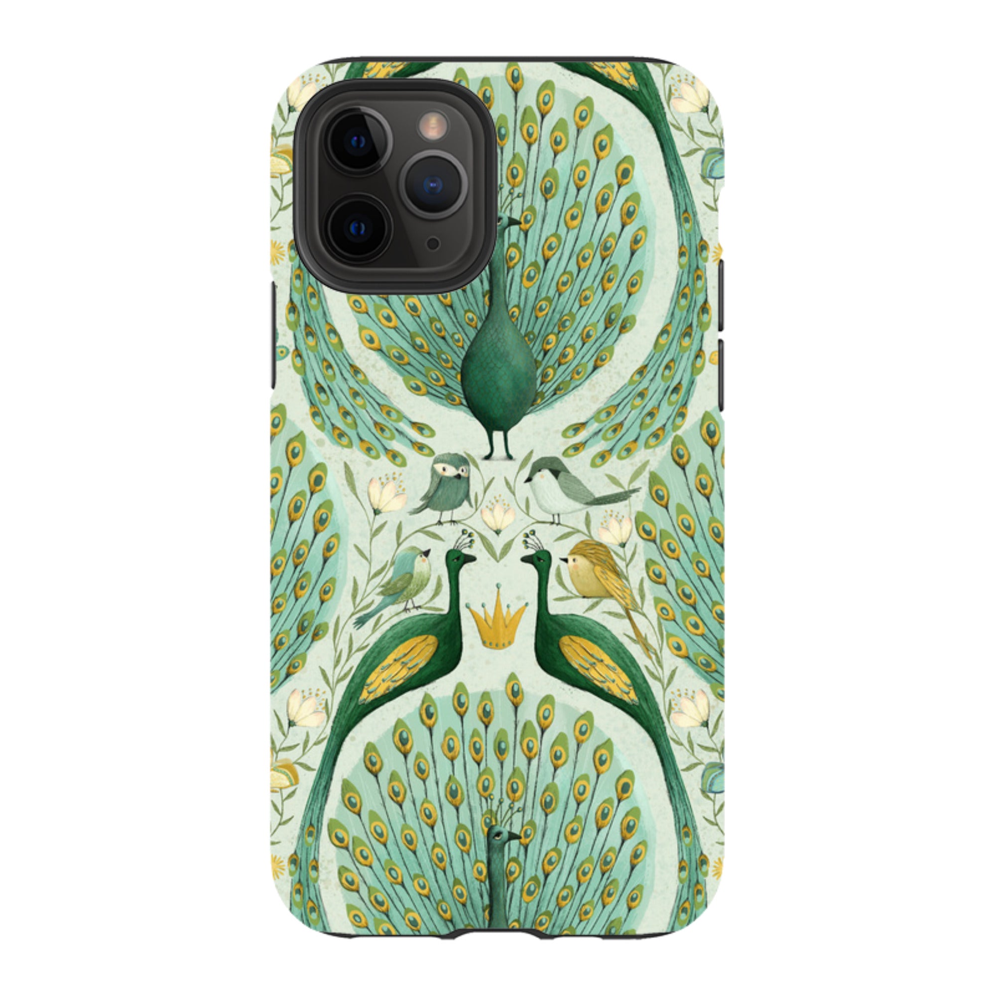 iPhone Tough Case - Peacock Pattern By Maja Lindberg