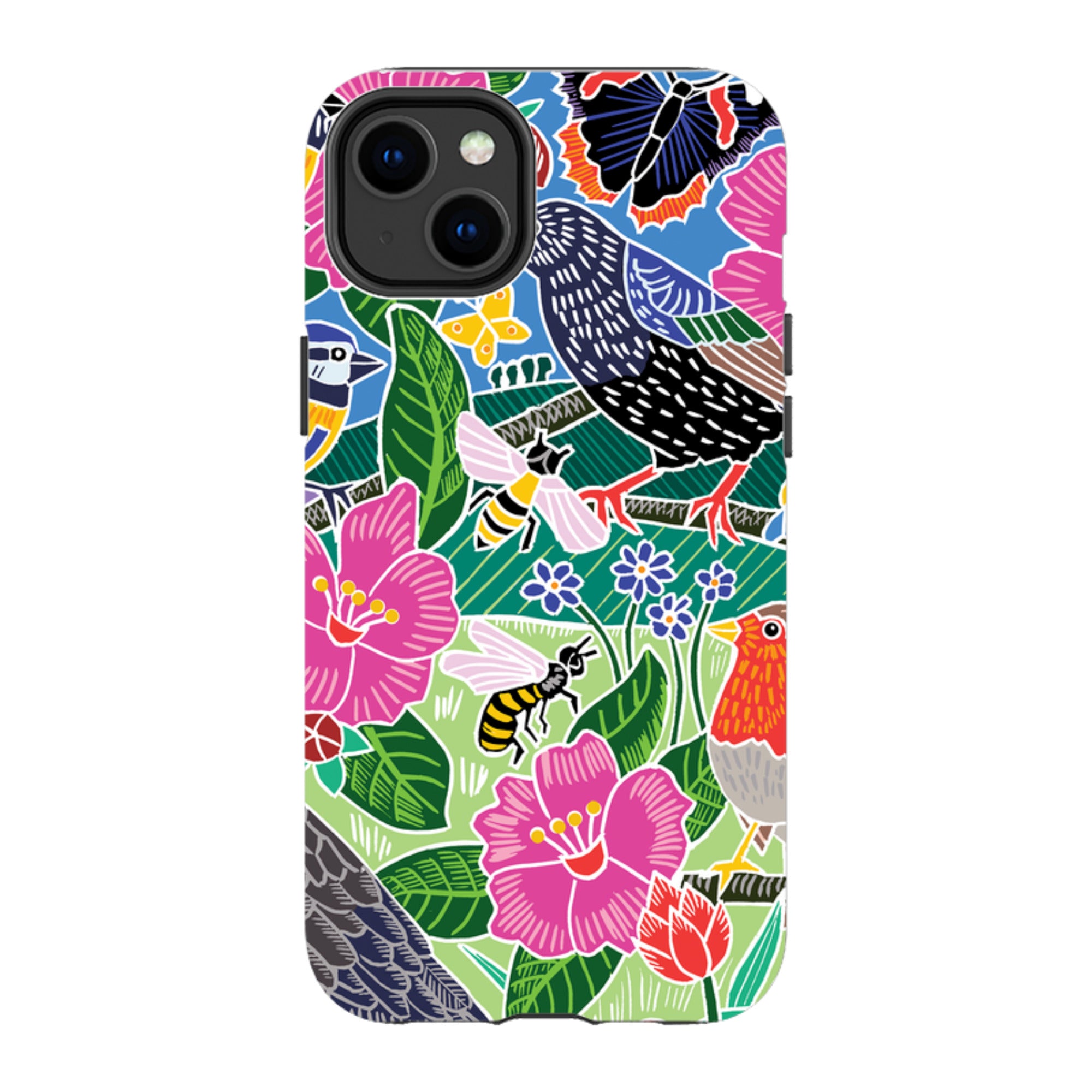 iPhone Tough Case - Garden Bird Jigsaw A By Kate Heiss