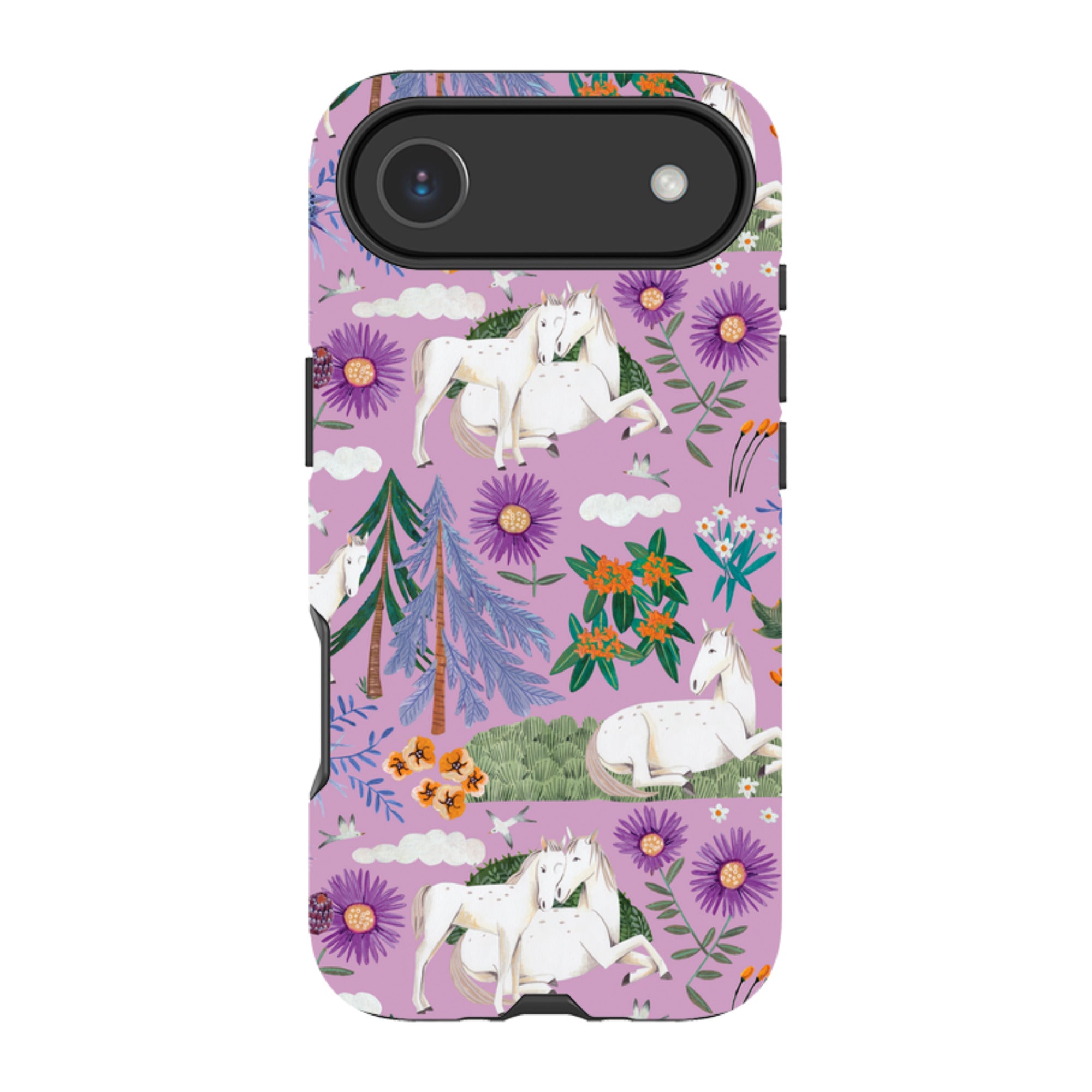 iPhone Tough Case - Horse Pattern By Caroline Bonne Muller