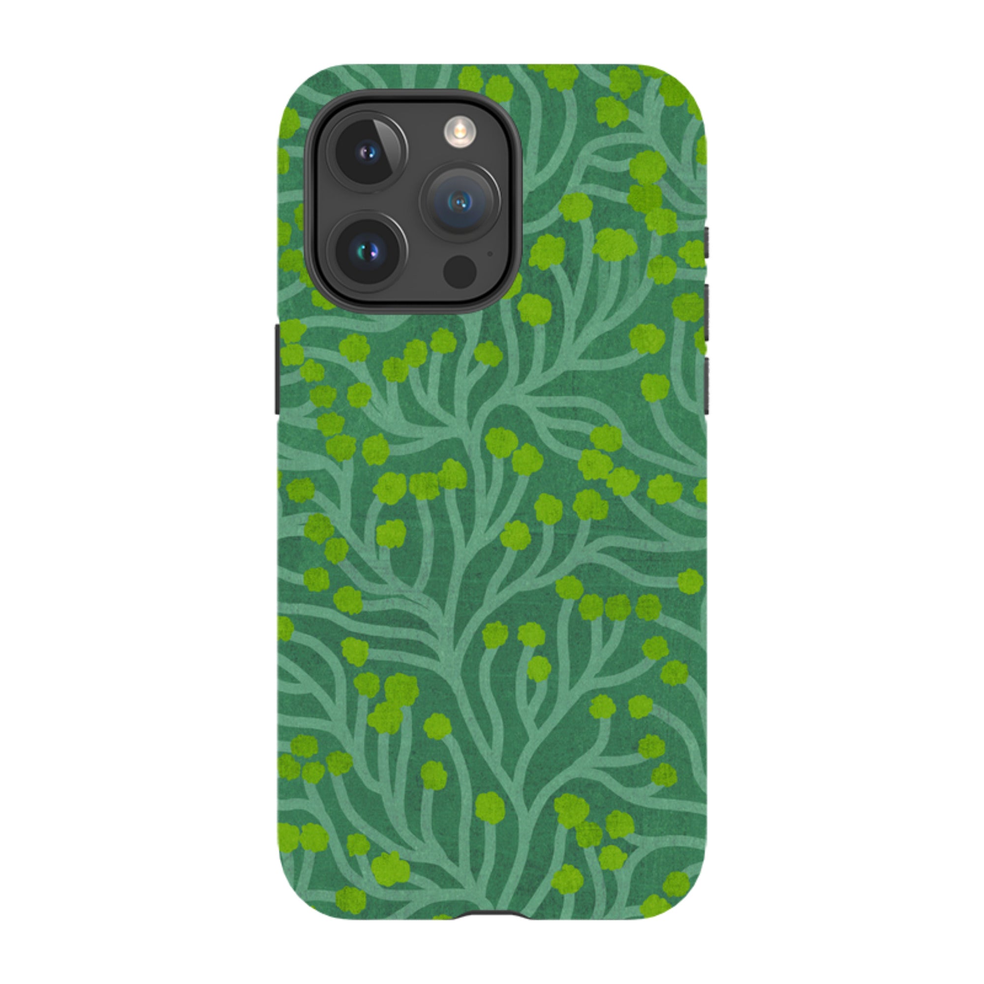 iPhone Tough Case - Vine Green And Teal By Katherine Quinn