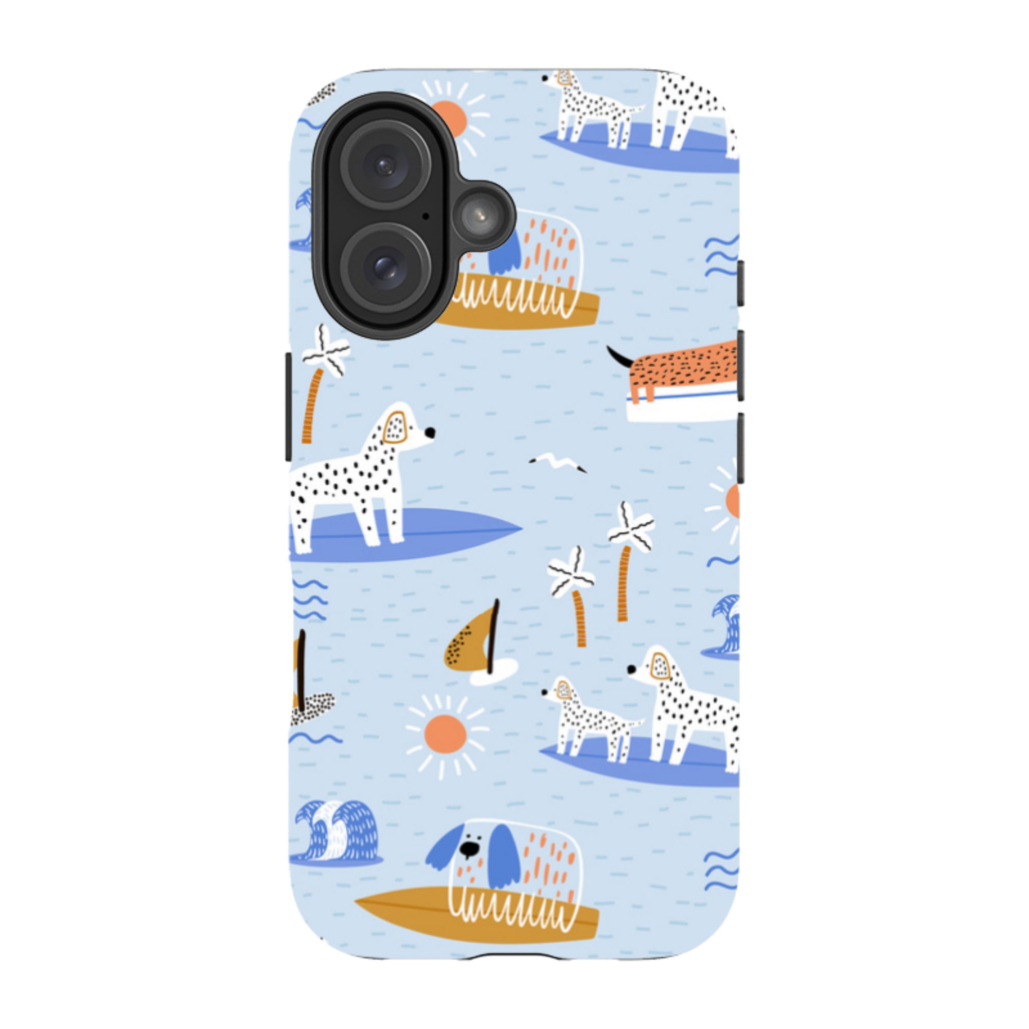 iPhone MagSafe Tough Case - Surfing Dogs