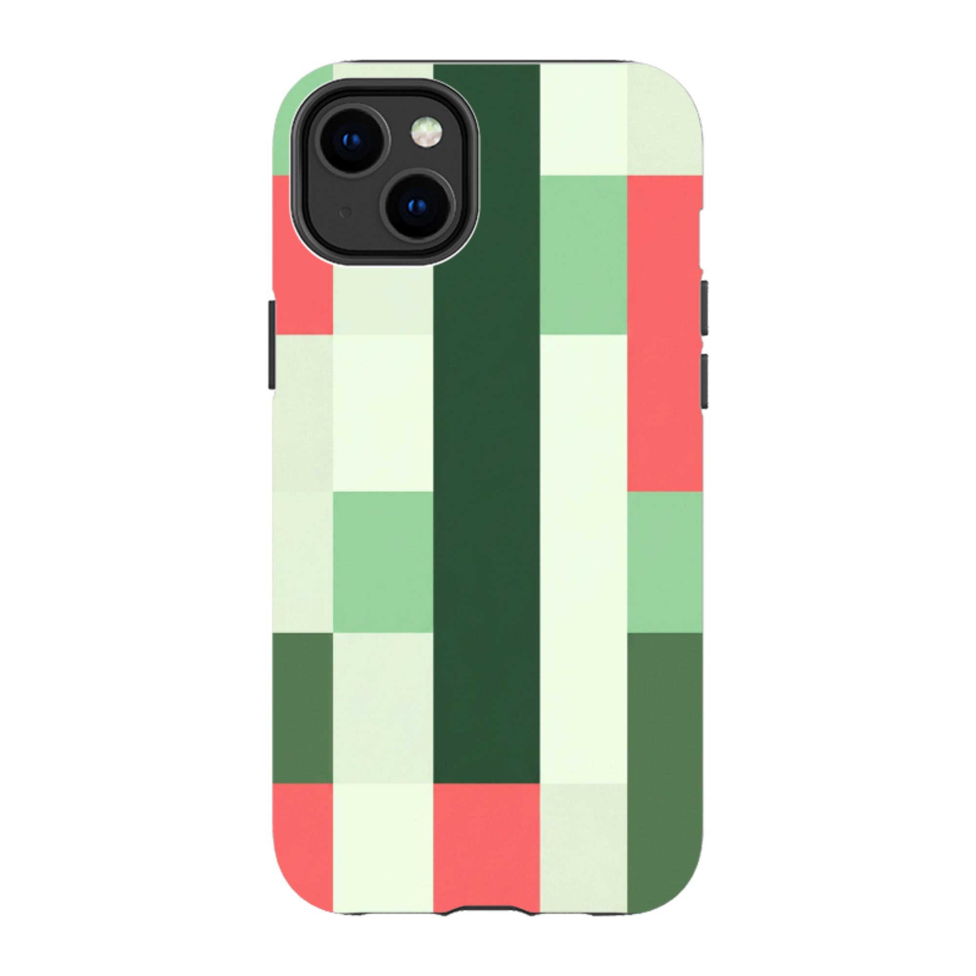 iPhone Tough Case - Retro Abstract Gingham