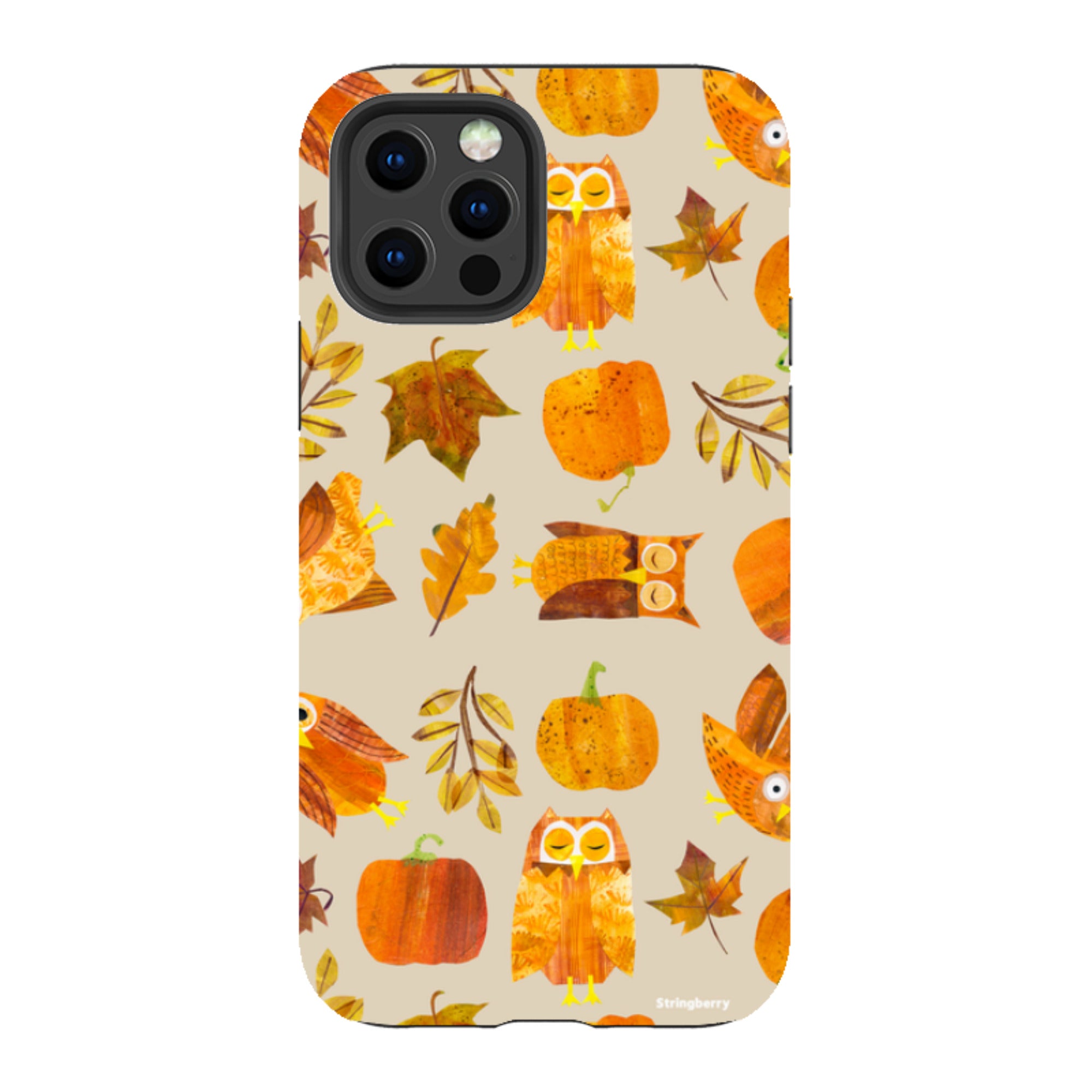 iPhone Tough Case - Pumpkins and Owls By Tracey English