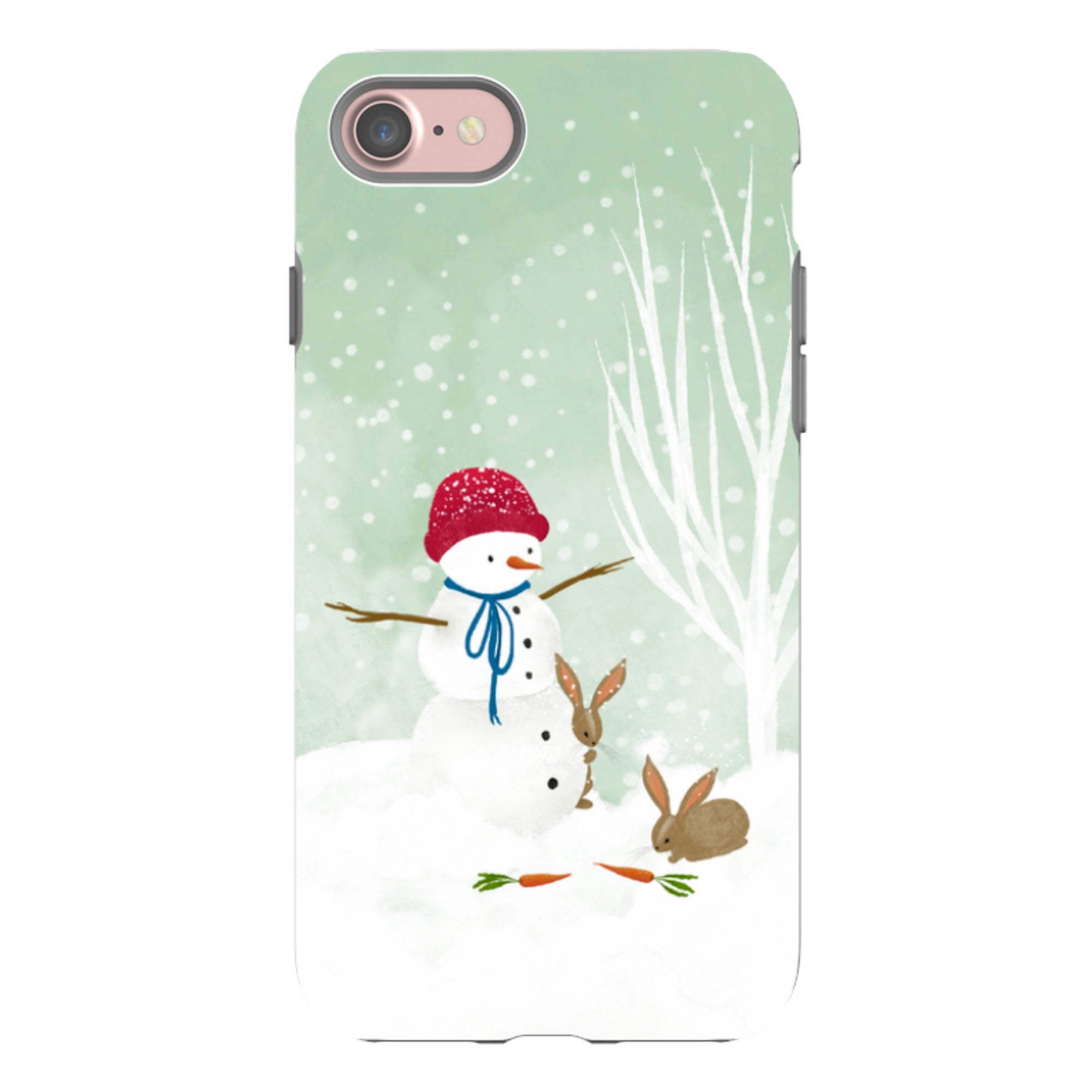 iPhone Tough Case - Snowman By Katherine Quinn