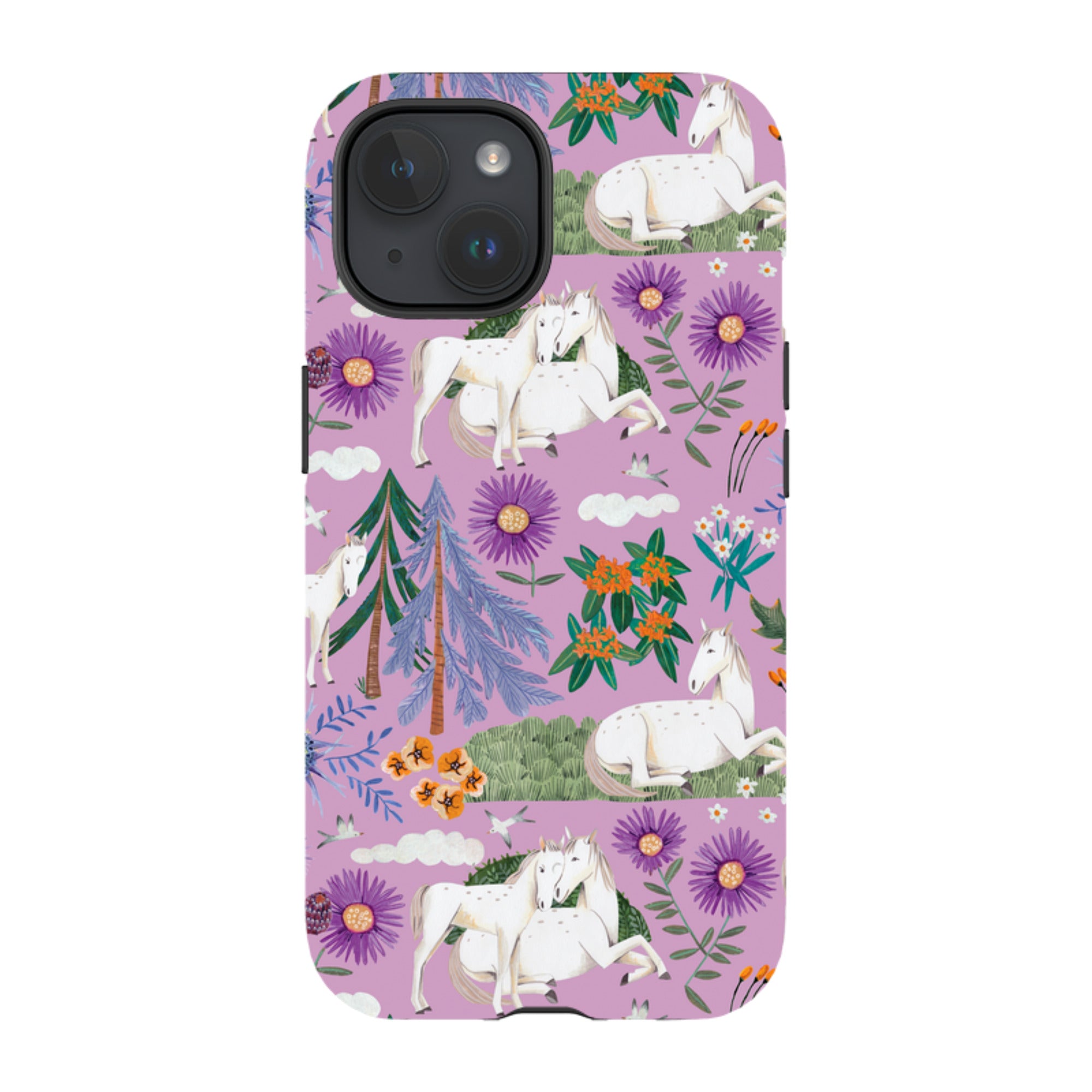 iPhone MagSafe Tough Case -  Horse Pattern By Caroline Bonne Muller