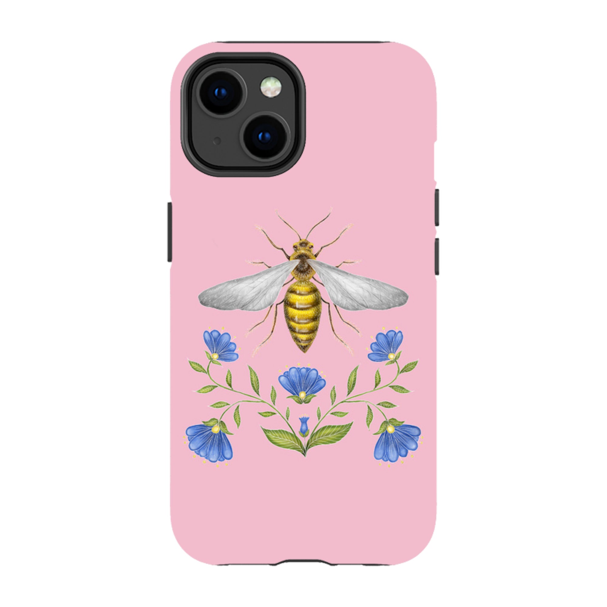 iPhone Tough Case - Wings Of Freedom Pink By Catherine Rowe
