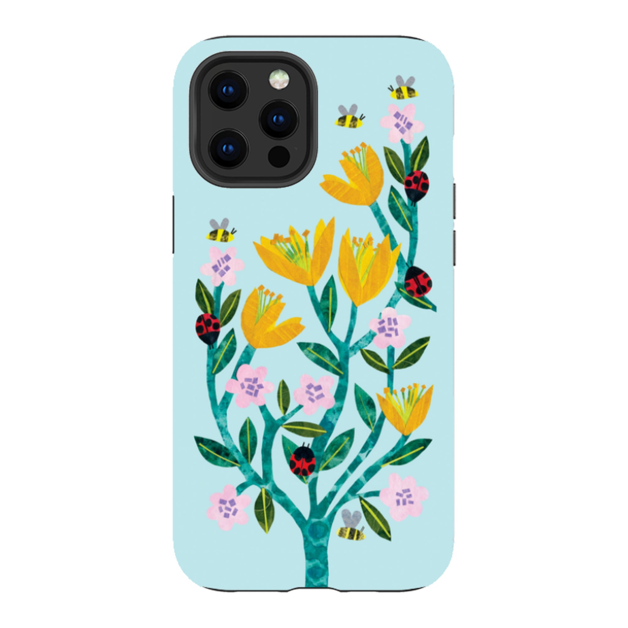 iPhone Tough Case - Blossoms And Ladybirds By Tracey English