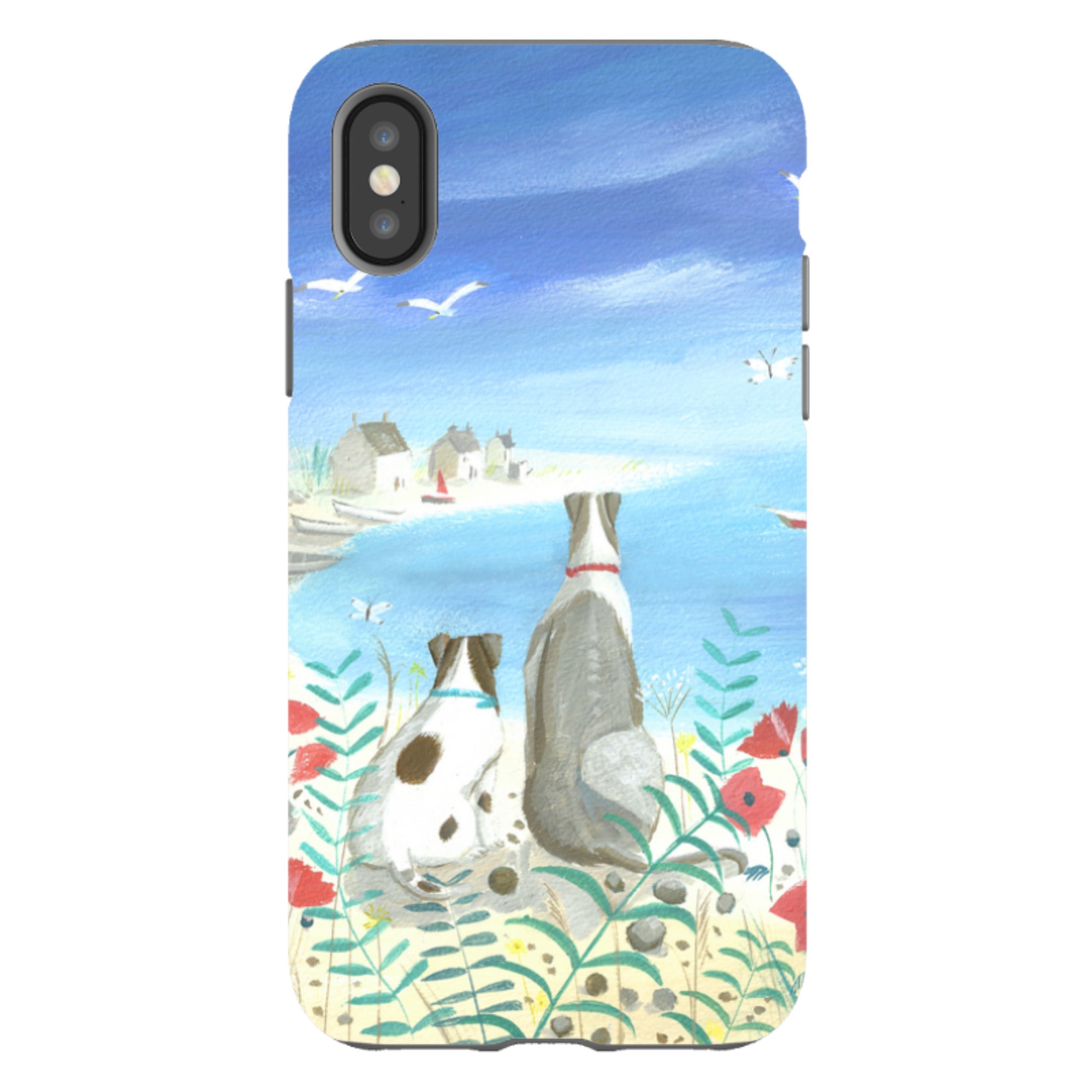 iPhone Tough Case - Beach Dogs By Mary Stubberfield