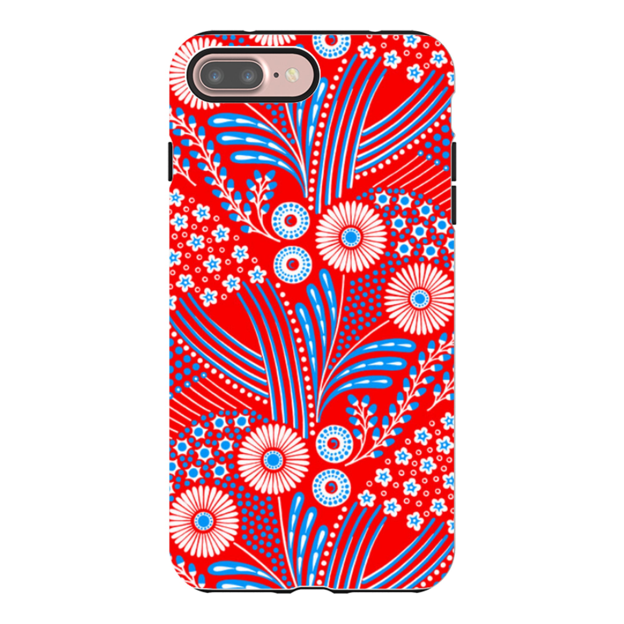 iPhone Tough Case - Red Bouquet By Cressida Bell