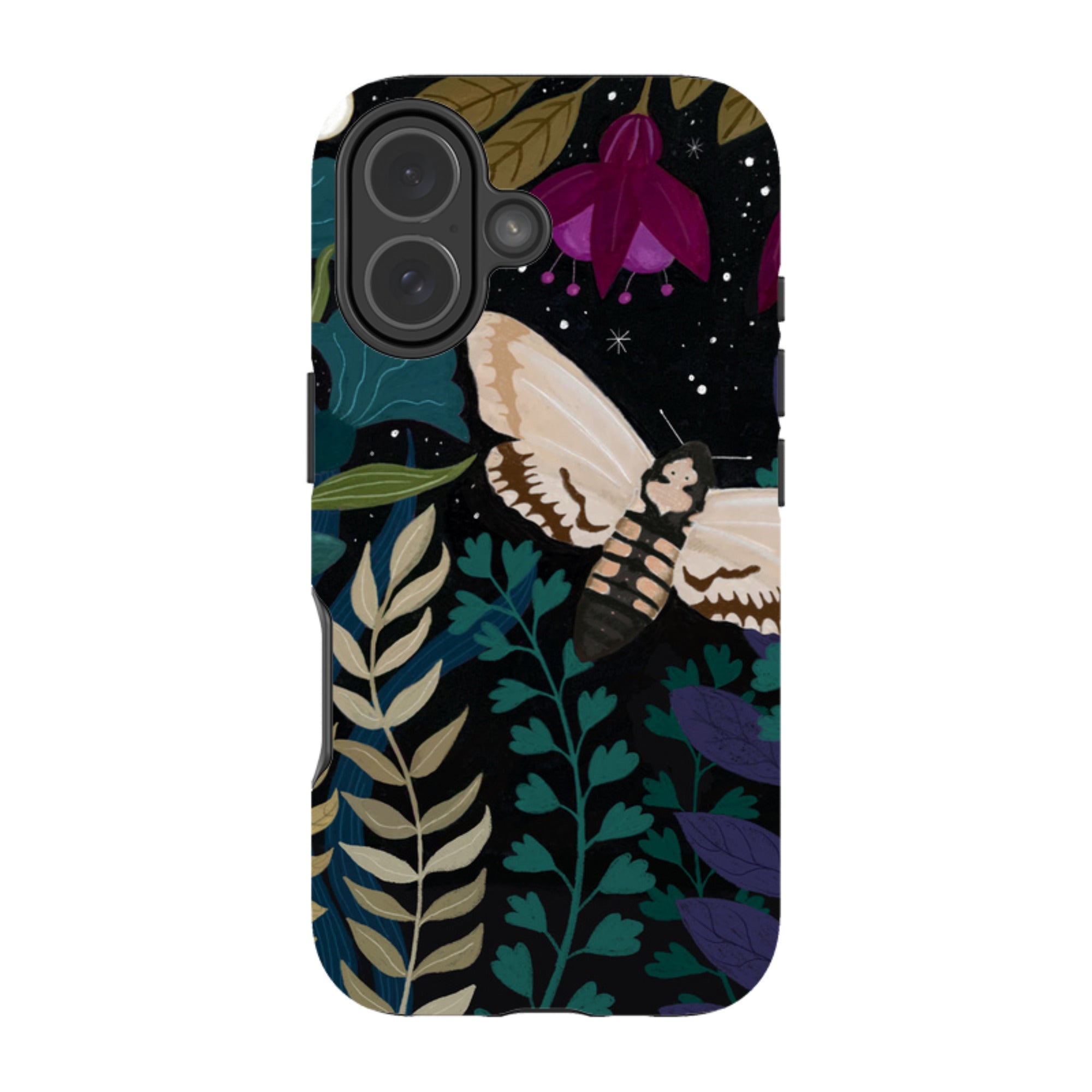 iPhone Tough Case - Midnight Moths By Bex Parkin