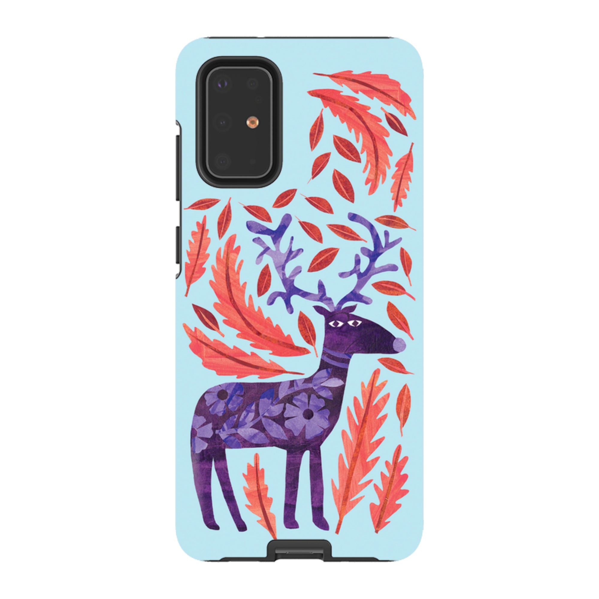 Samsung Tough Case - Purple Reindeer By Tracey English