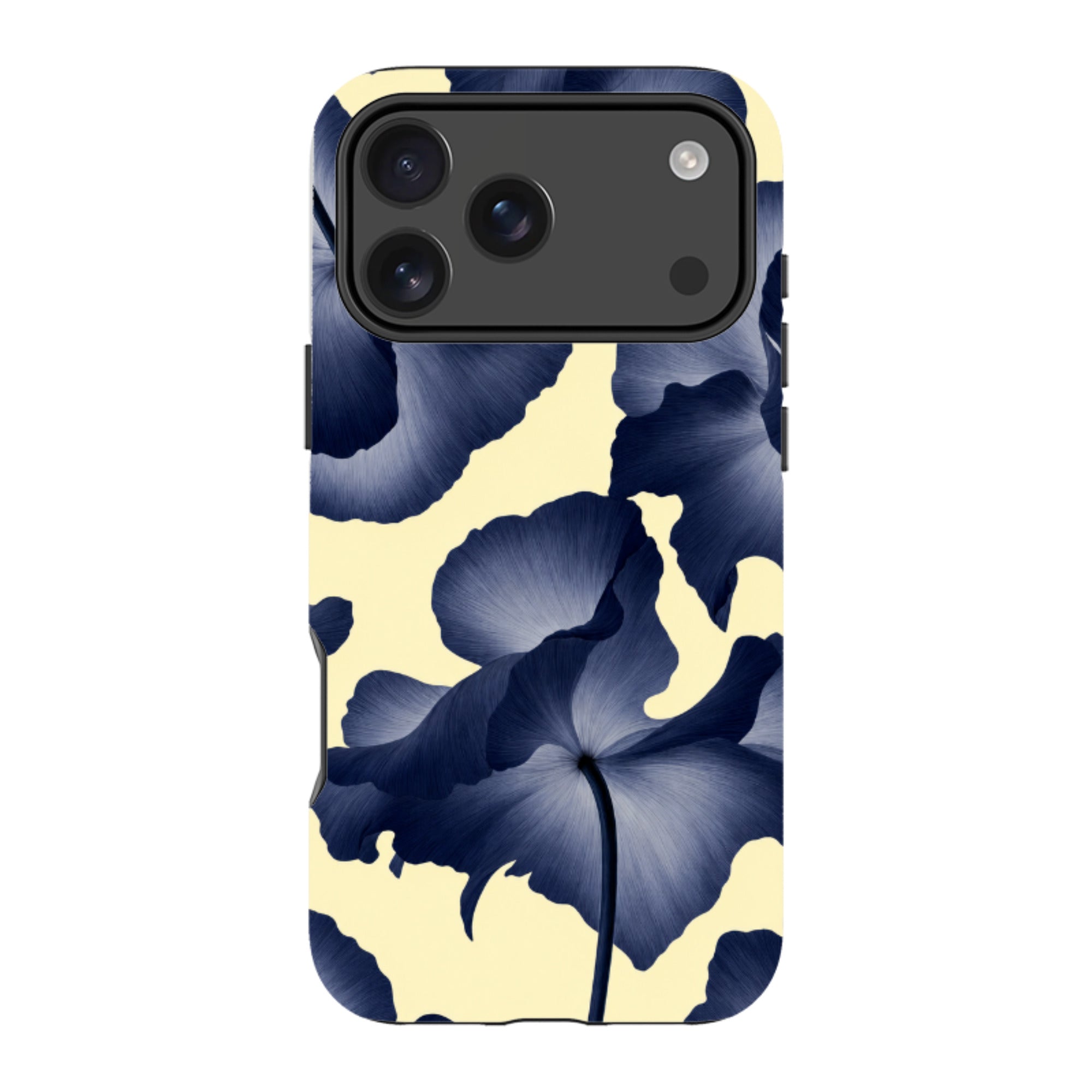 iPhone MagSafe Tough Case - Navy Blue Poppy