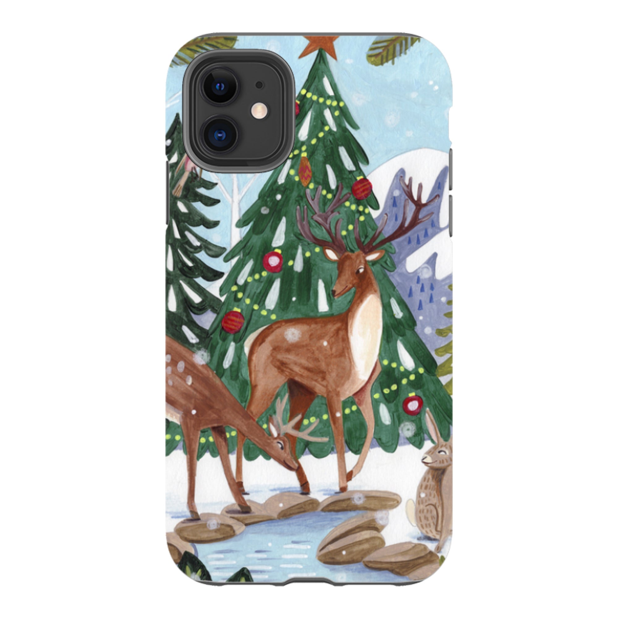 iPhone Tough Case - Winter Forest By Caroline Bonne Muller