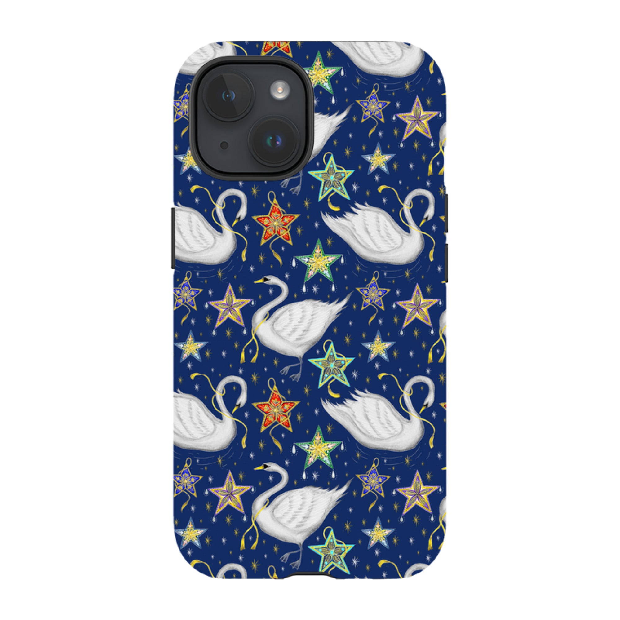 iPhone Tough Case - Swan Pattern By Catherine Rowe