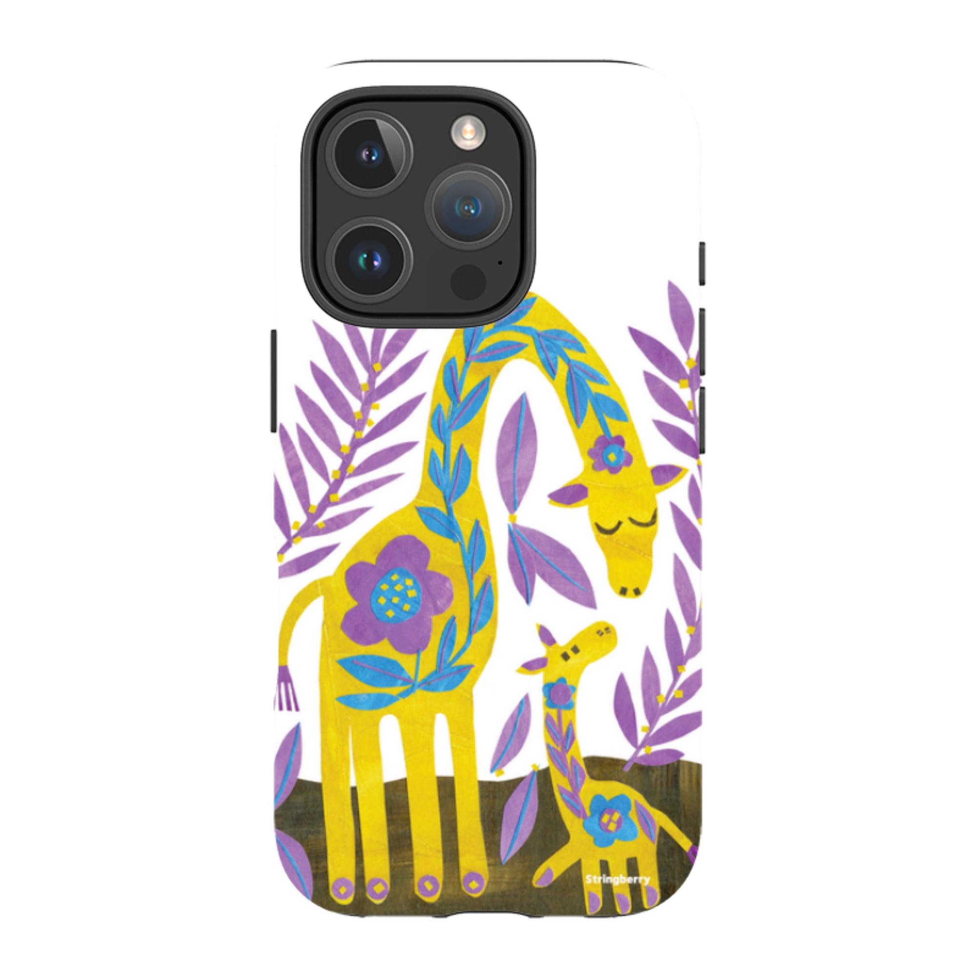 iPhone Tough Case - Folk Giraffes By Tracey English