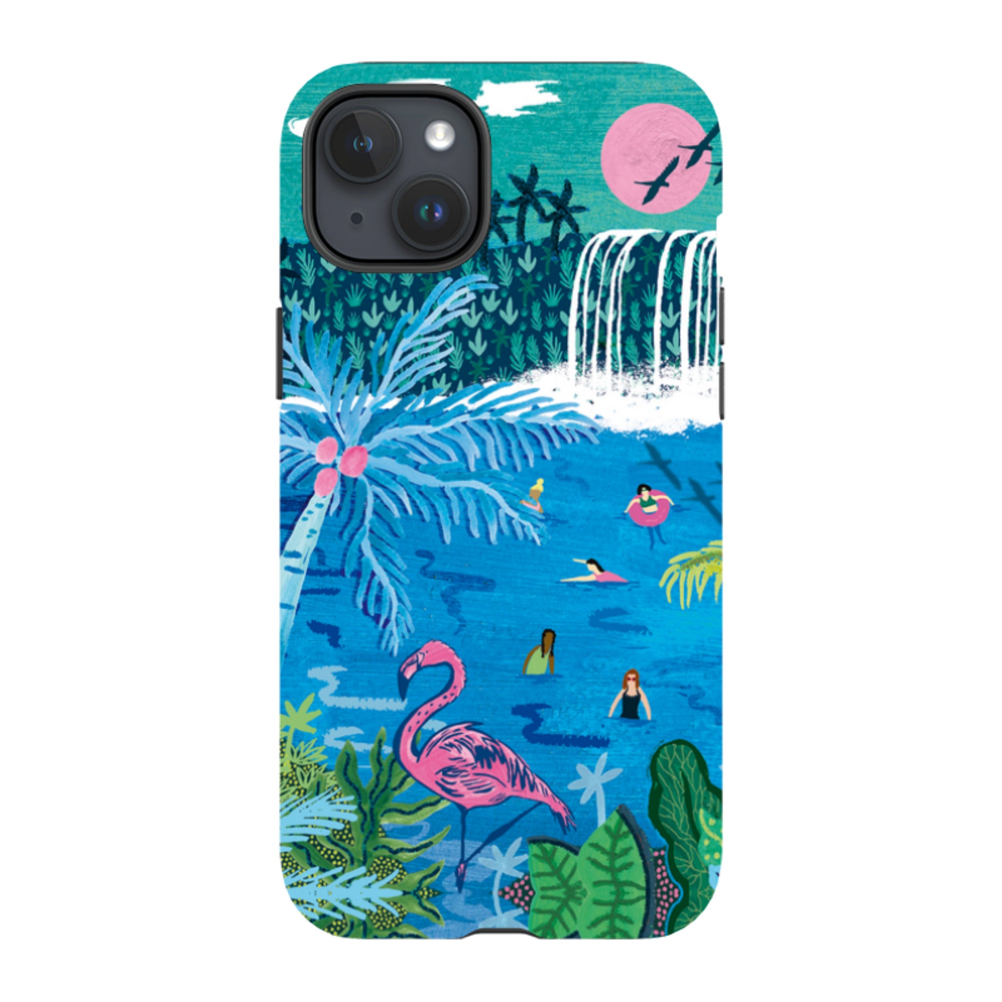iPhone Tough Case - Palm Pool By Emma Frances Grant