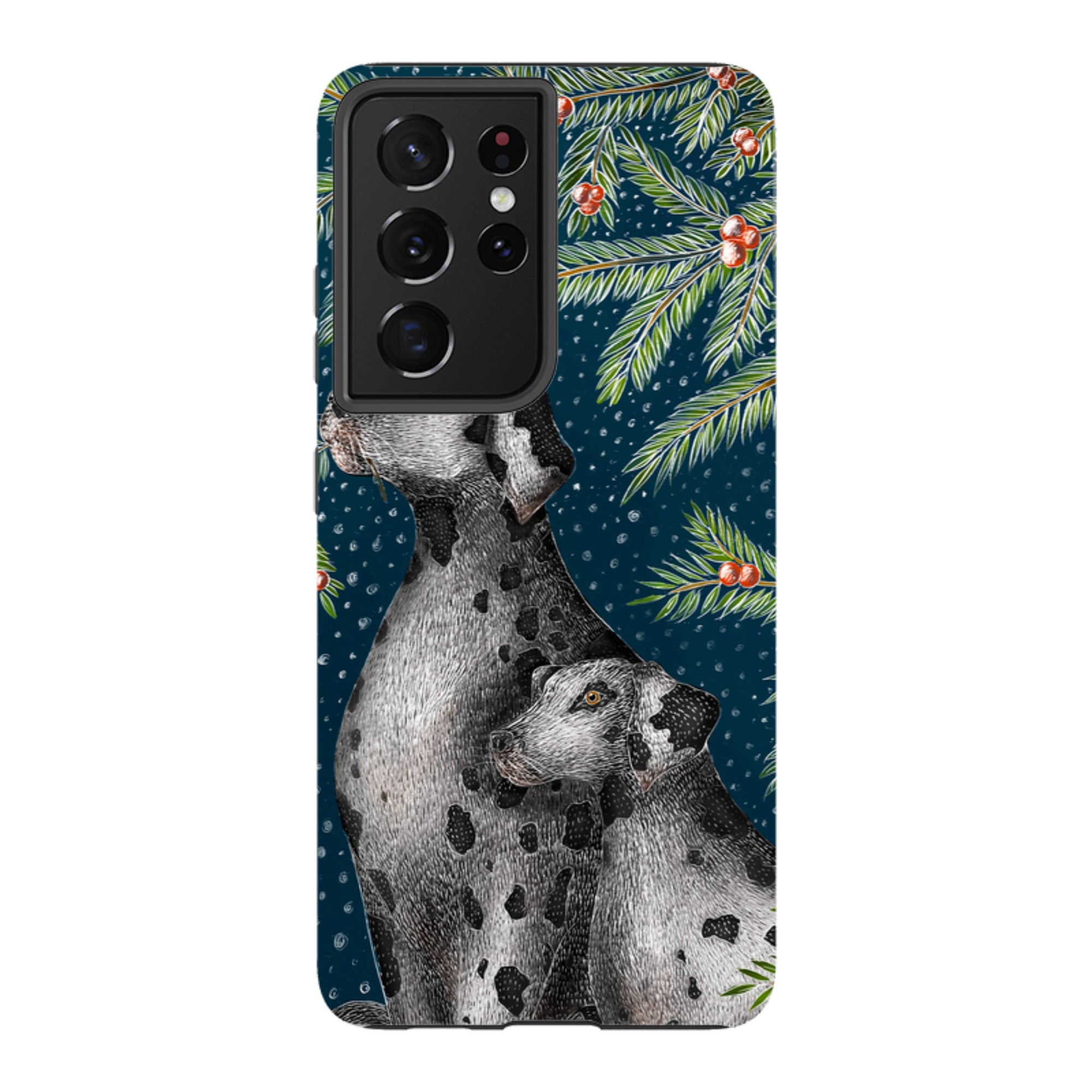Samsung Tough Case - Christmas Dalmatians By Catherine Rowe