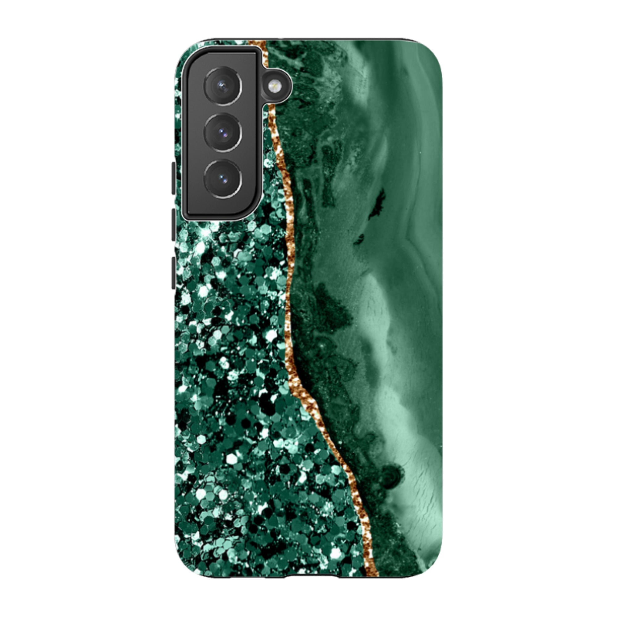 Samsung Tough Case - Green Shade (case does not glitter)