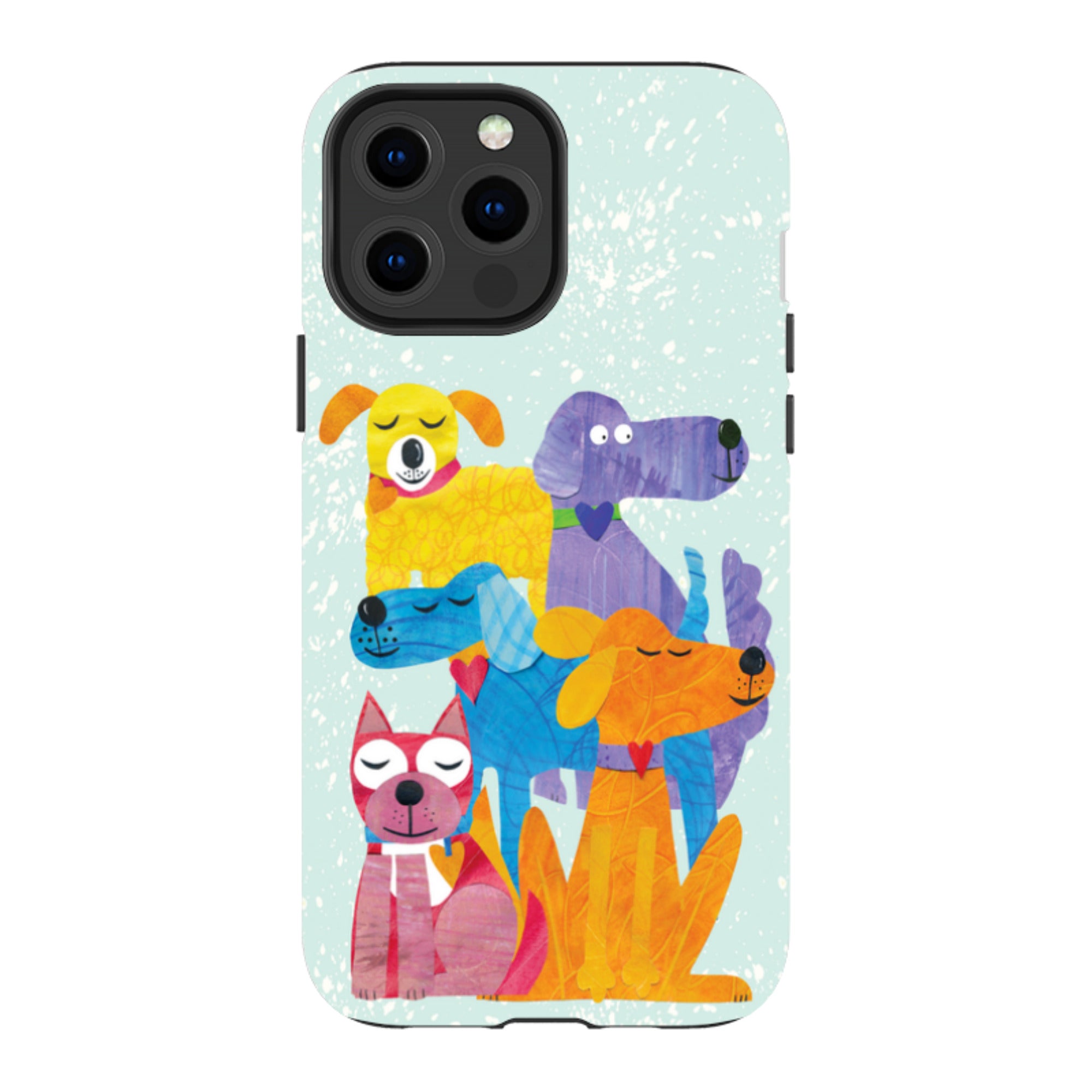 iPhone Tough Case - Patch Work Pups By Tracey English