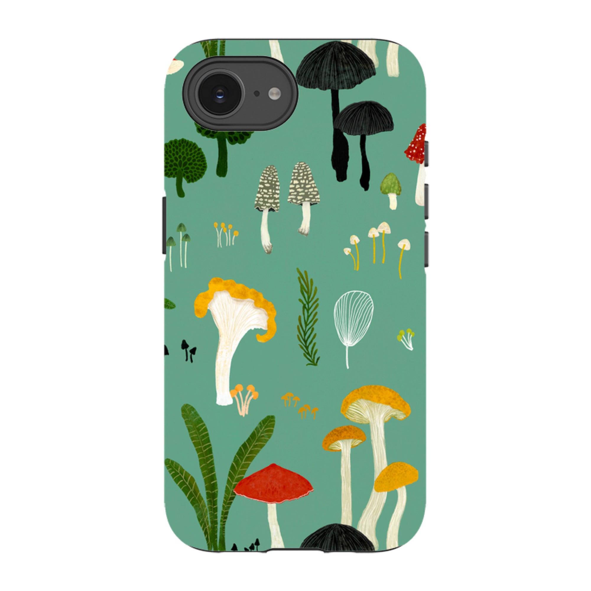 iPhone Tough Case - Mushroom Pattern By Katherine Quinn