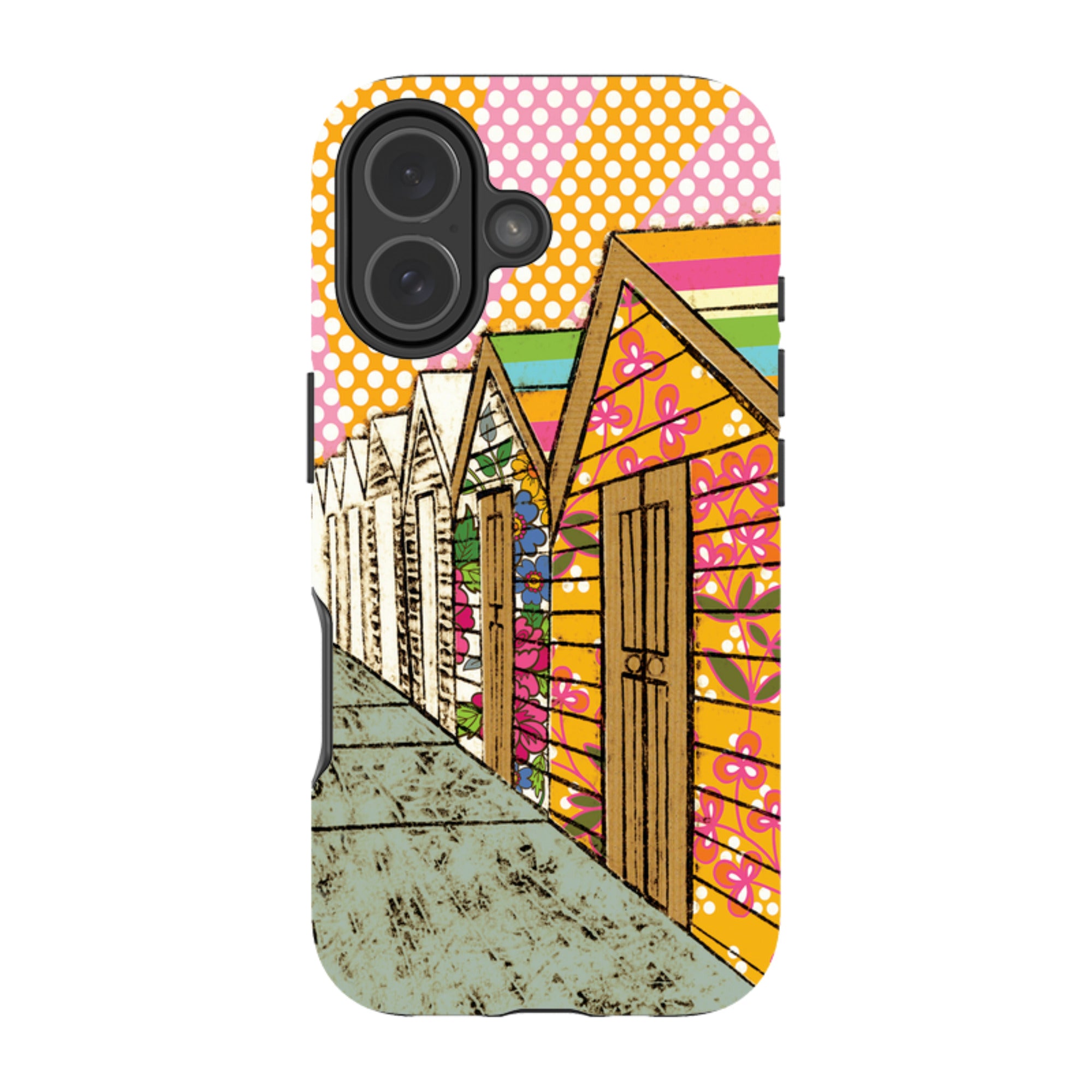iPhone Tough Case - Beach Huts By Amelia Bowman