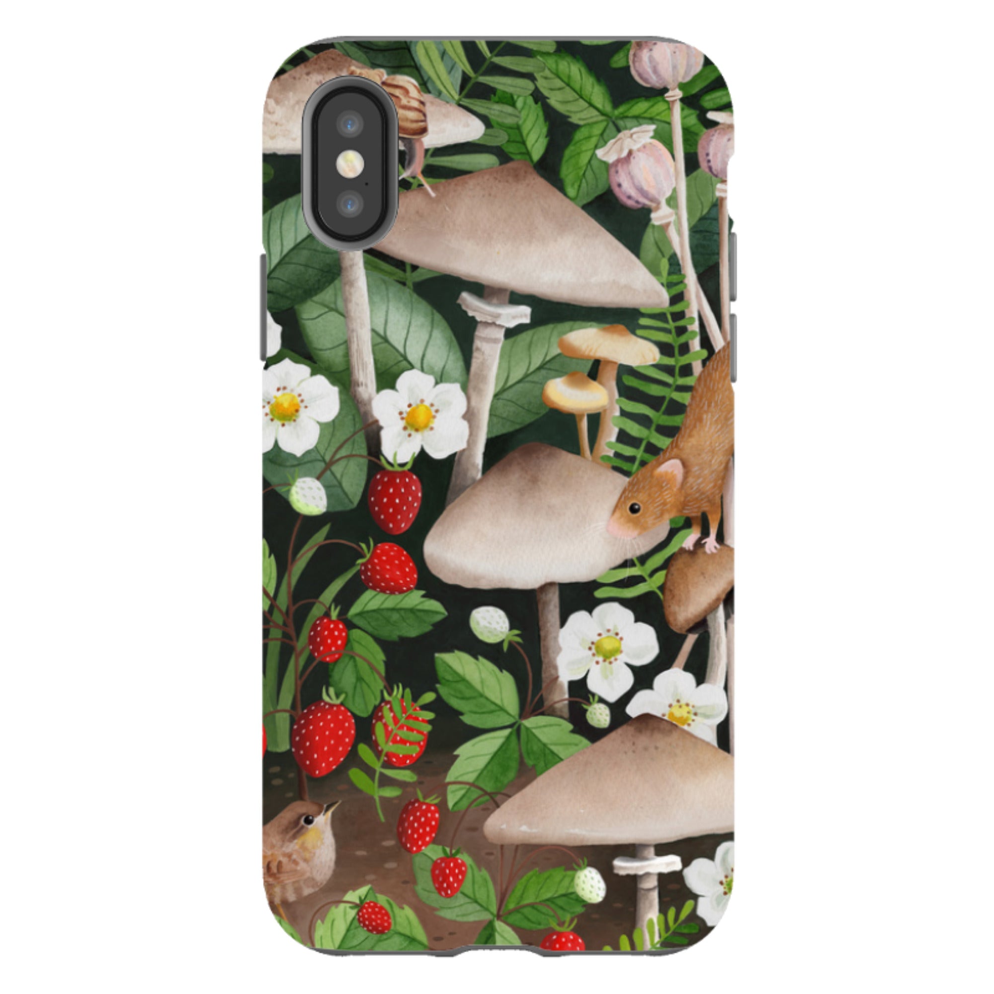 iPhone Tough Case - Strawberry Patch By Bex Parkin