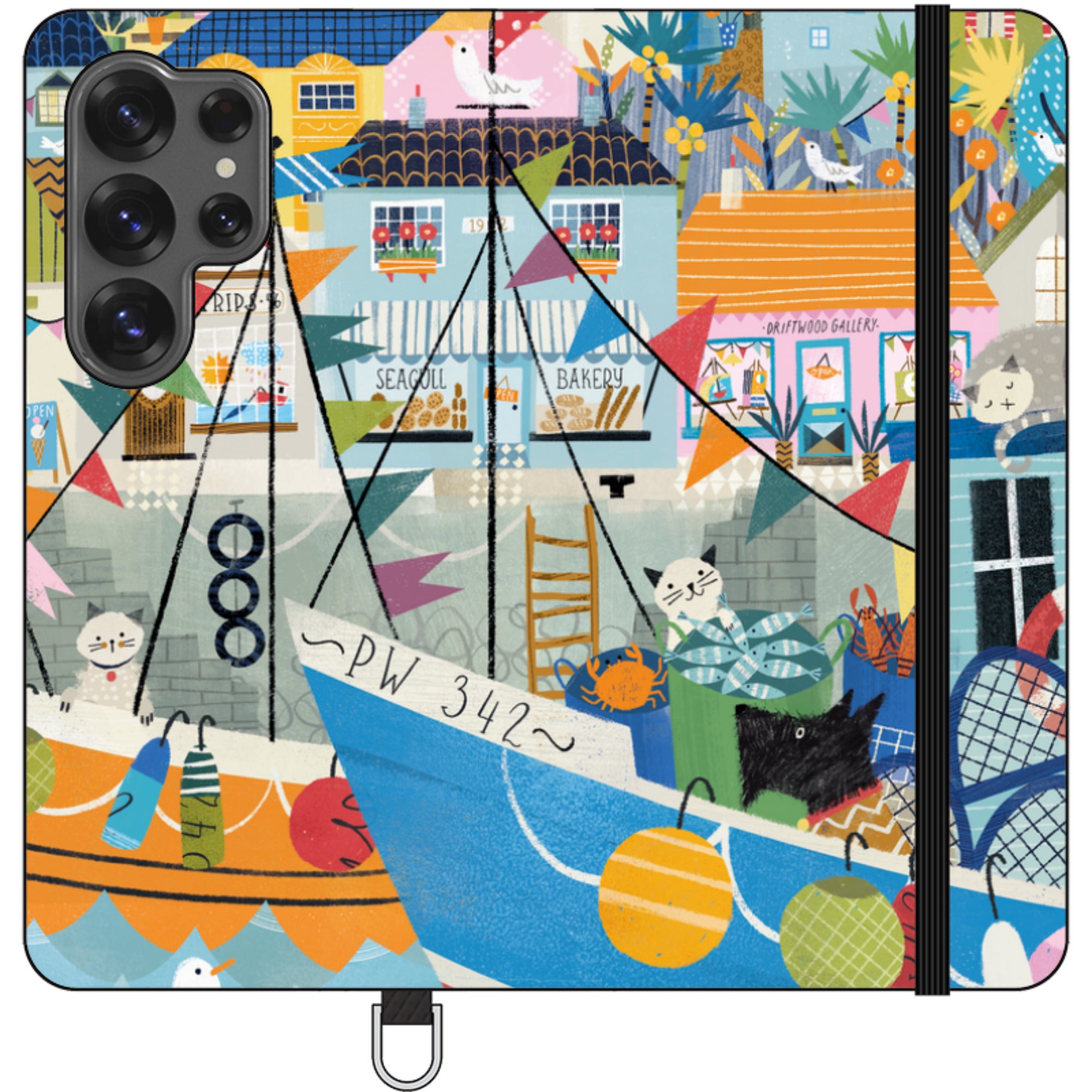 Night Harbour Wallet Case By Ali Brookes