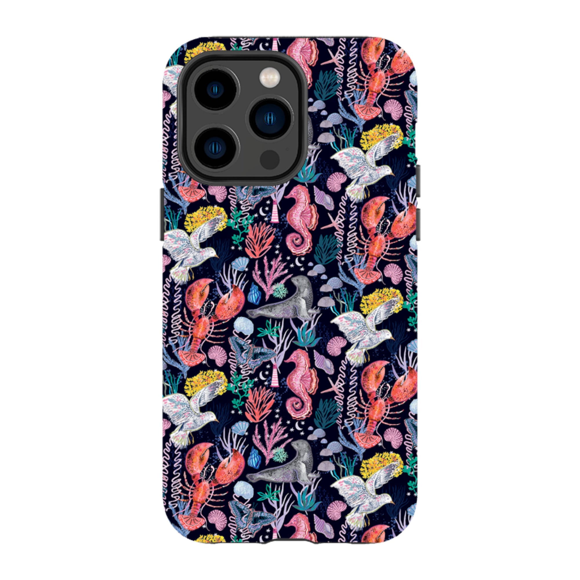 iPhone MagSafe Tough Case - Coastline Pattern A By Emma Frances Grant