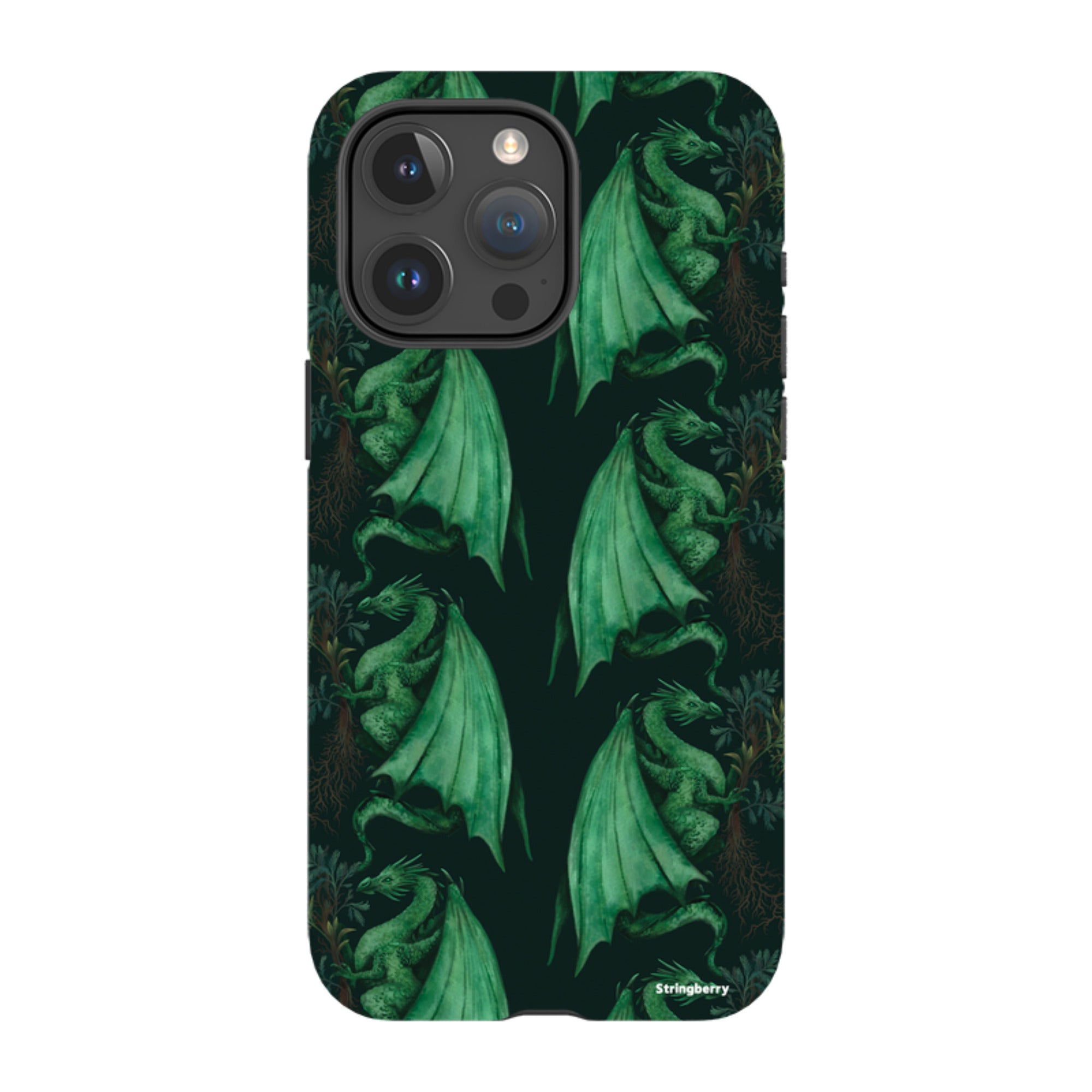 iPhone Tough Case - Arbor Dragon Pattern By Anna Stead