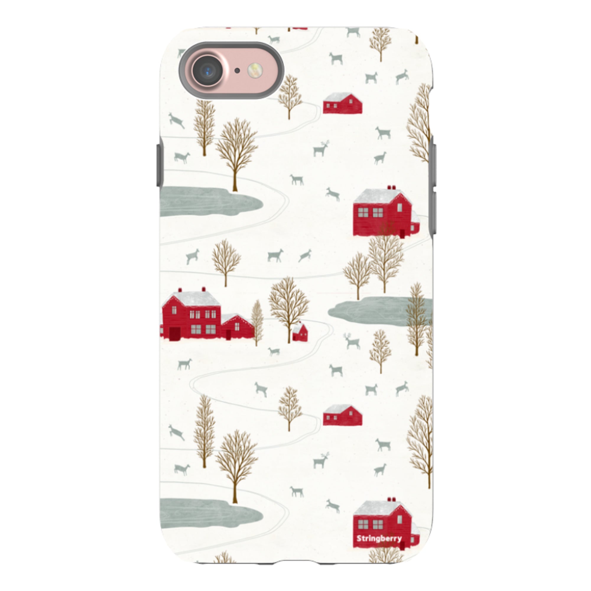 iPhone Tough Case - Winter Landscape II By Katherine Quinn