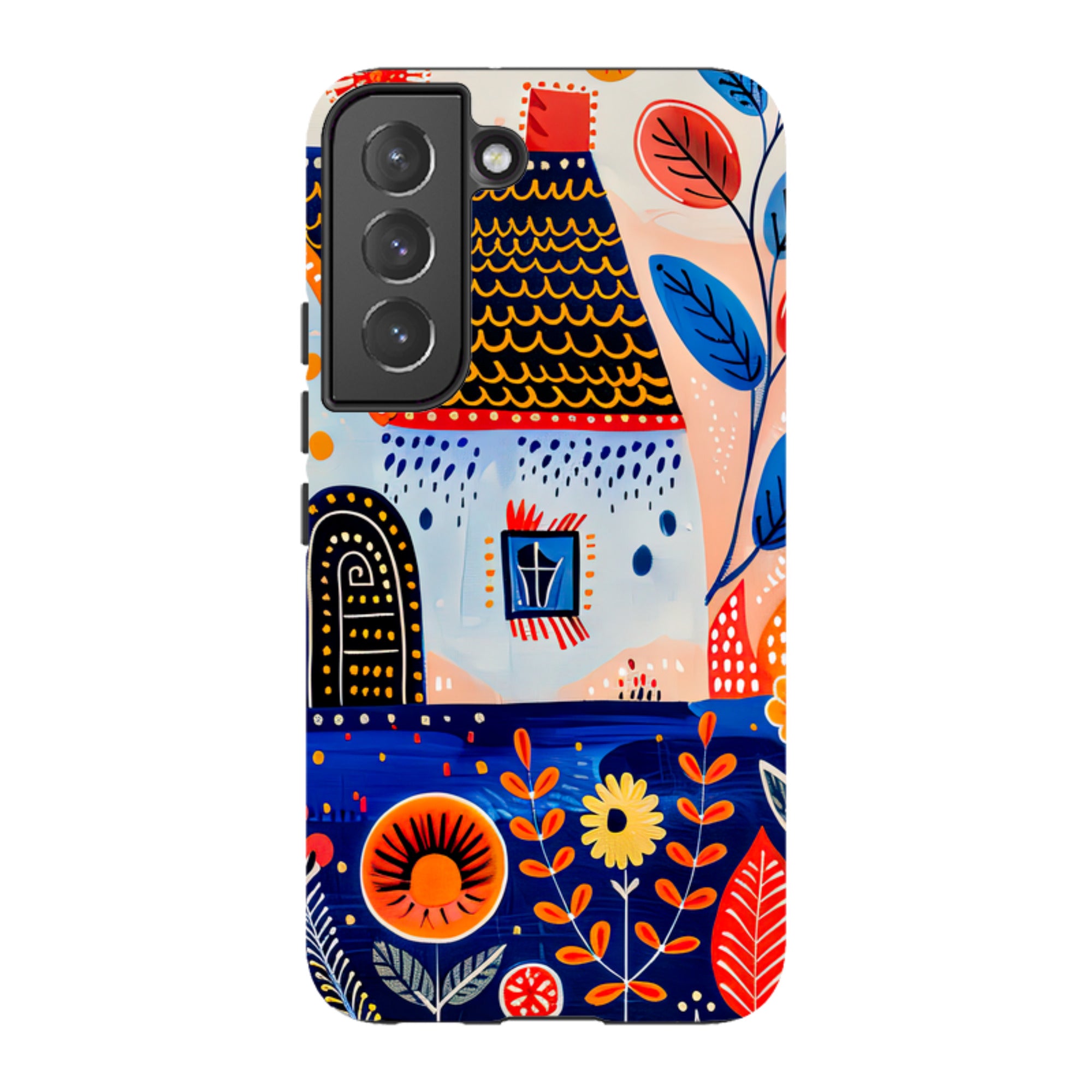 Samsung Tough Case - Folk Art House VIII