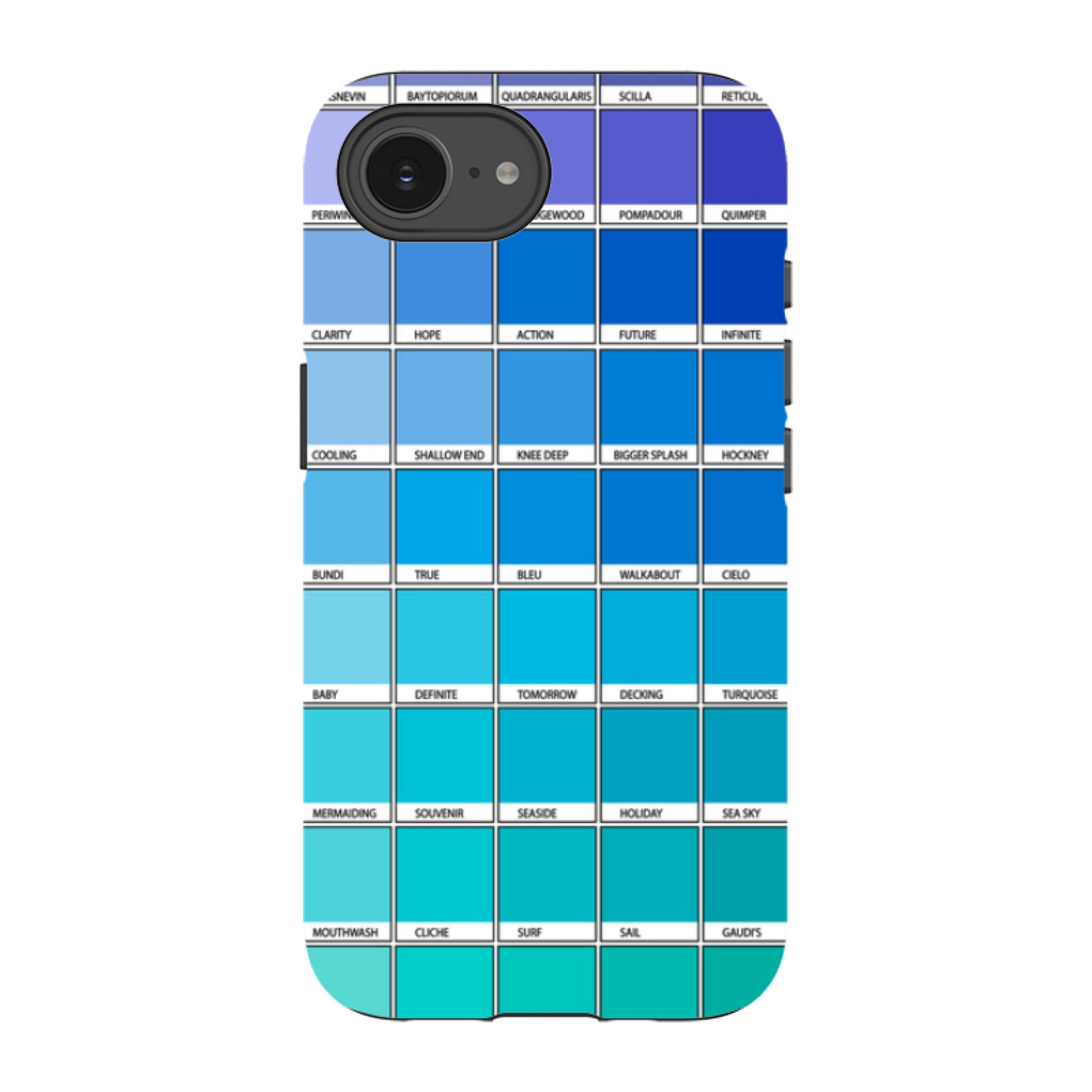 iPhone Tough Case - Blue Chromology By Kitty Joseph