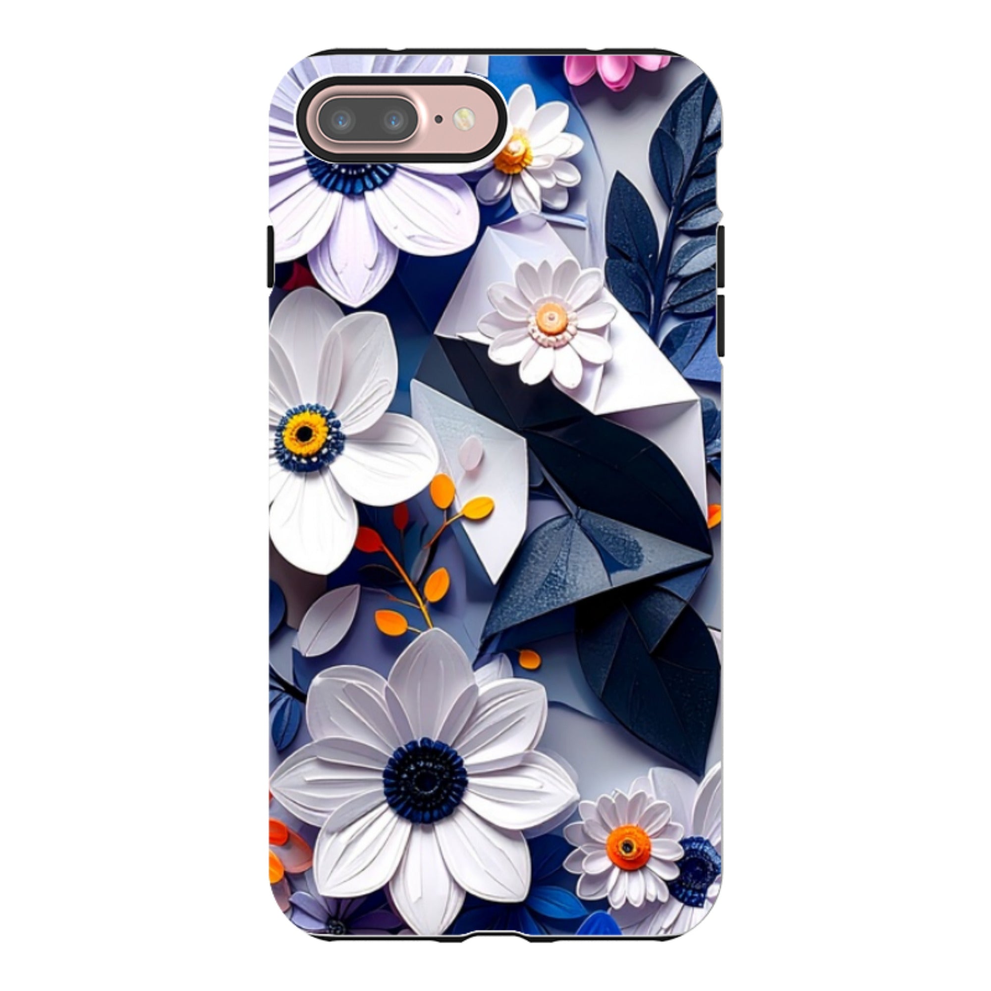 iPhone Tough Case - Summer Blue Florals