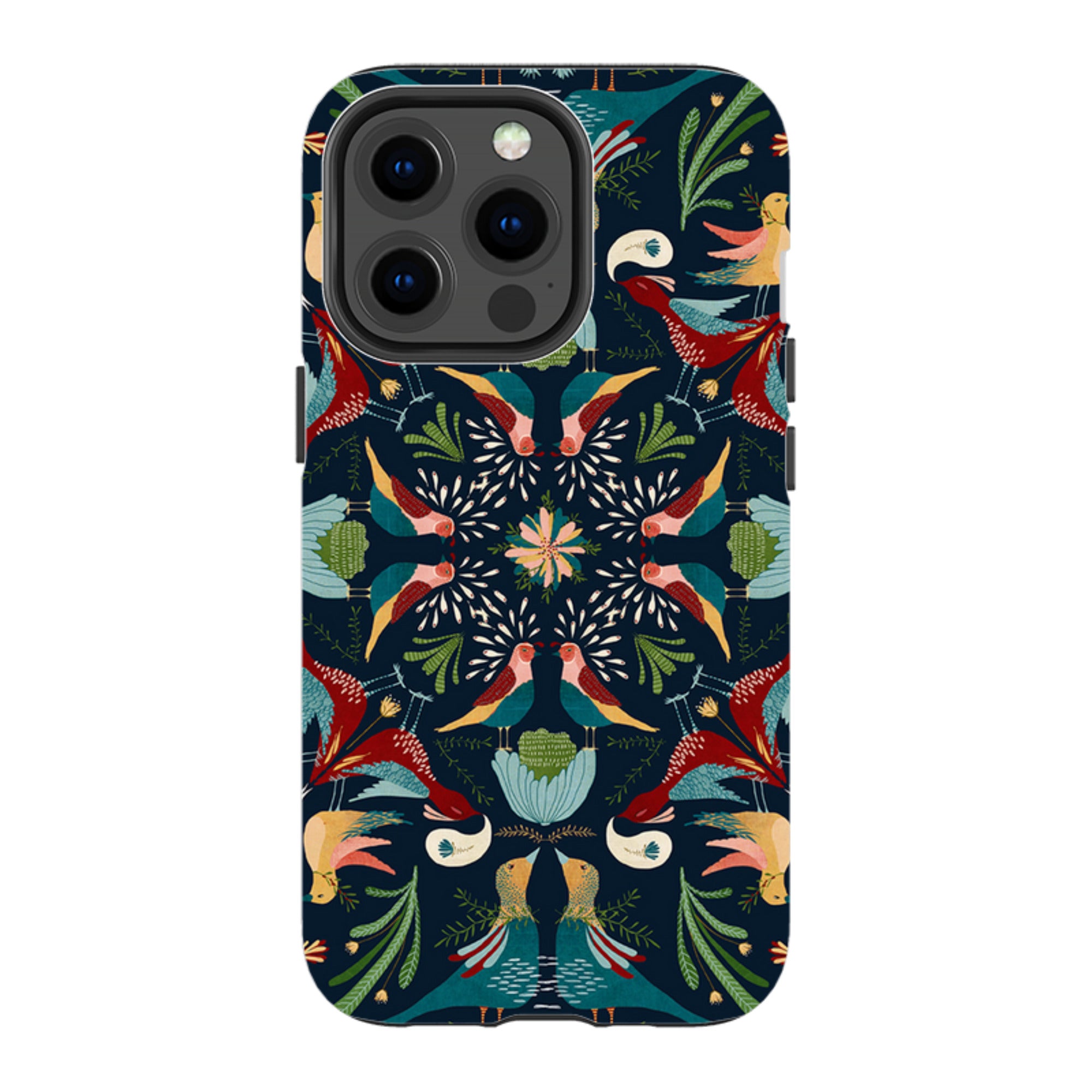 iPhone MagSafe Tough Case - Navy Hanky By Katherine Quinn