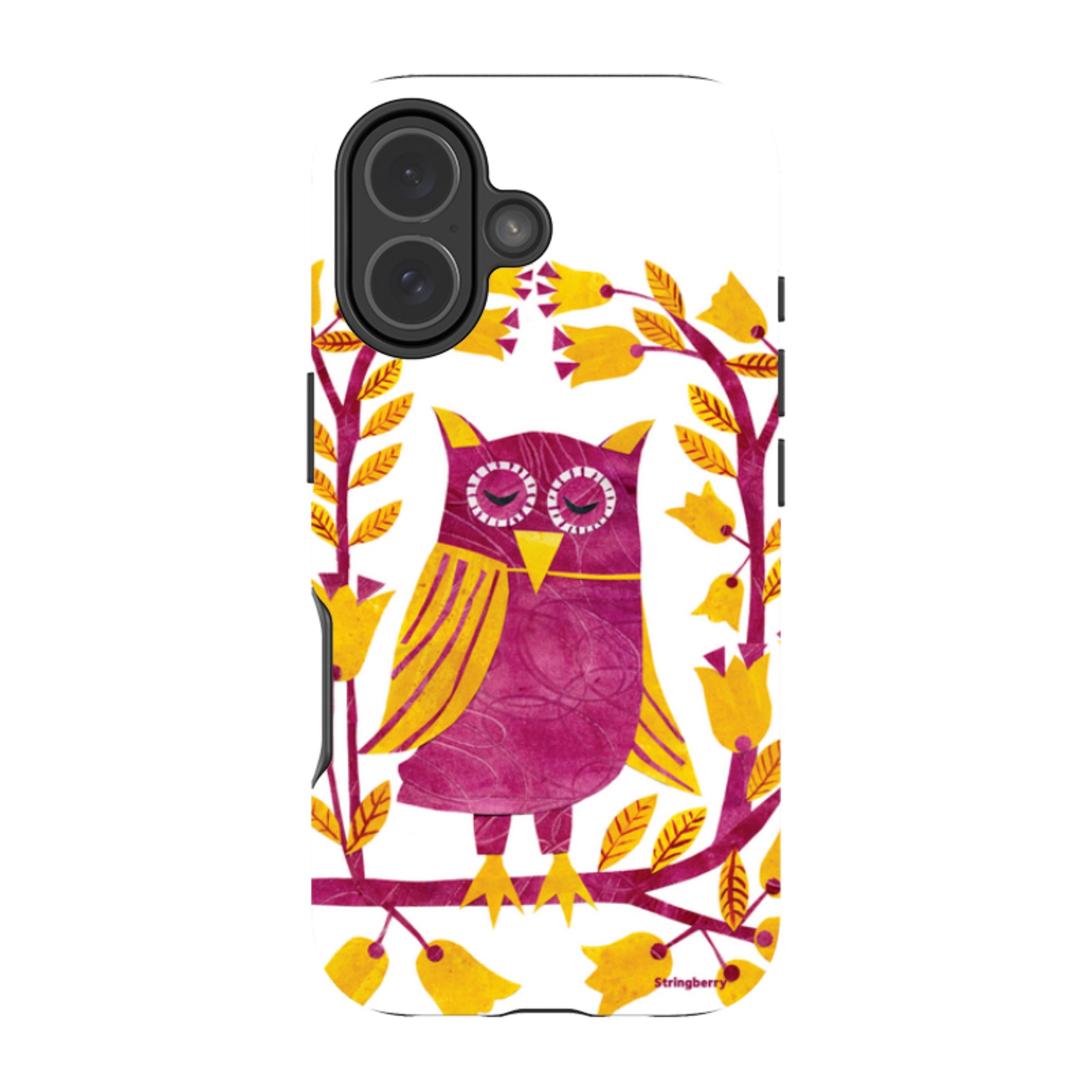 iPhone Tough Case - Folk Owl By Tracey English