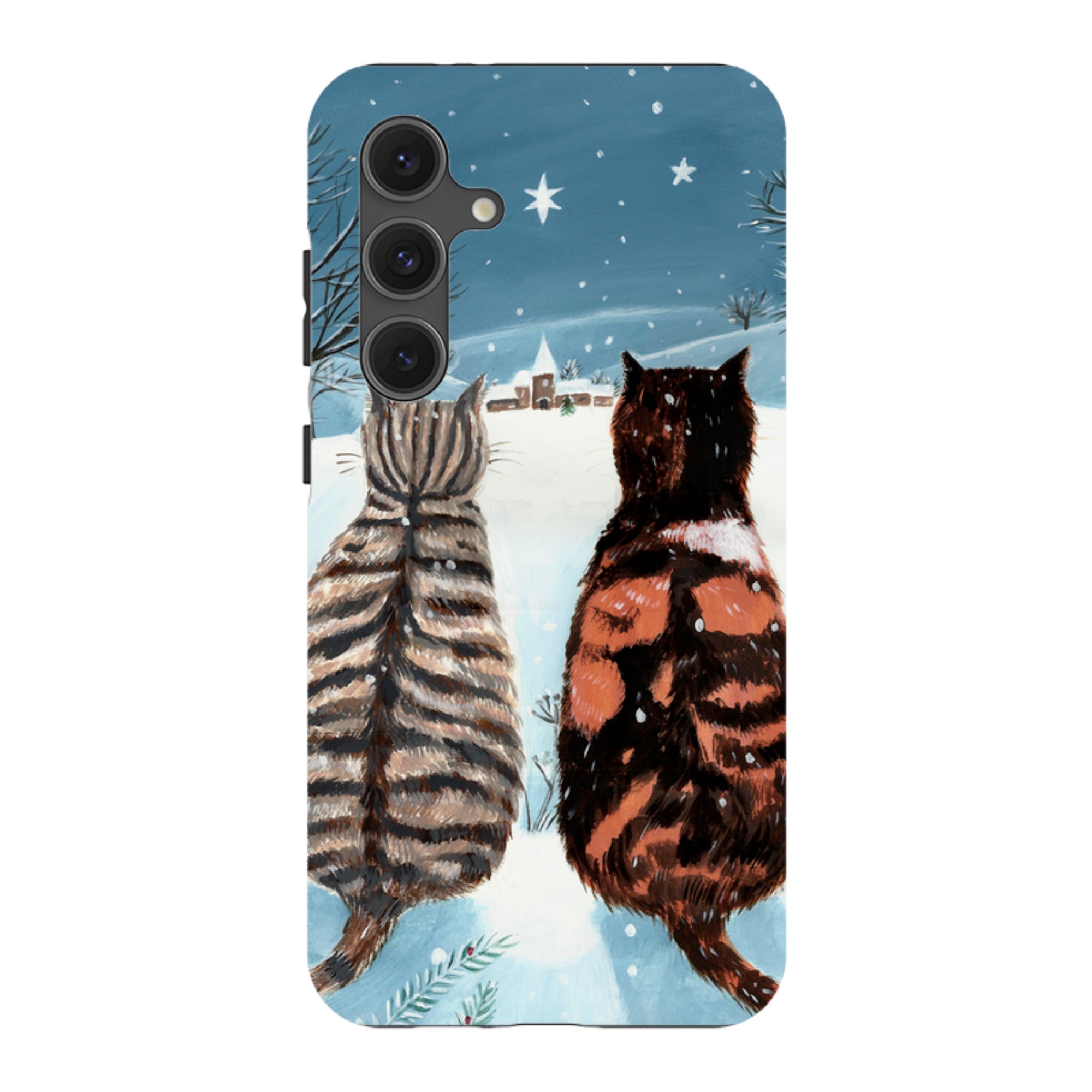 Samsung Tough Case - Cat Xmas By Mary Stubberfield