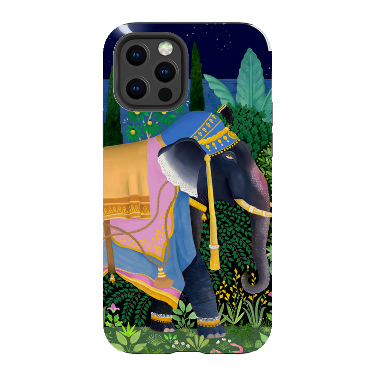 iPhone Tough Case - Indian Elephant By Bex Parkin