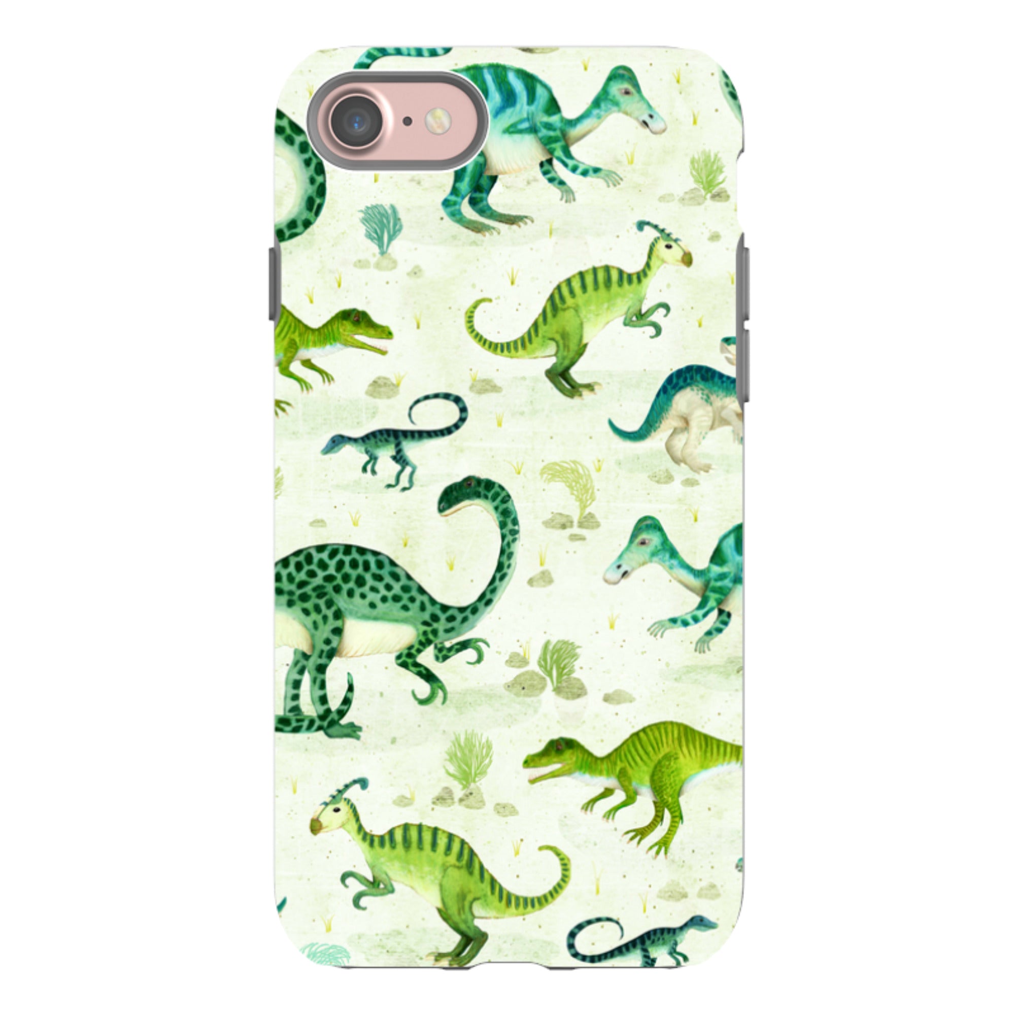 iPhone Tough Case - Dinoland By Katherine Quinn