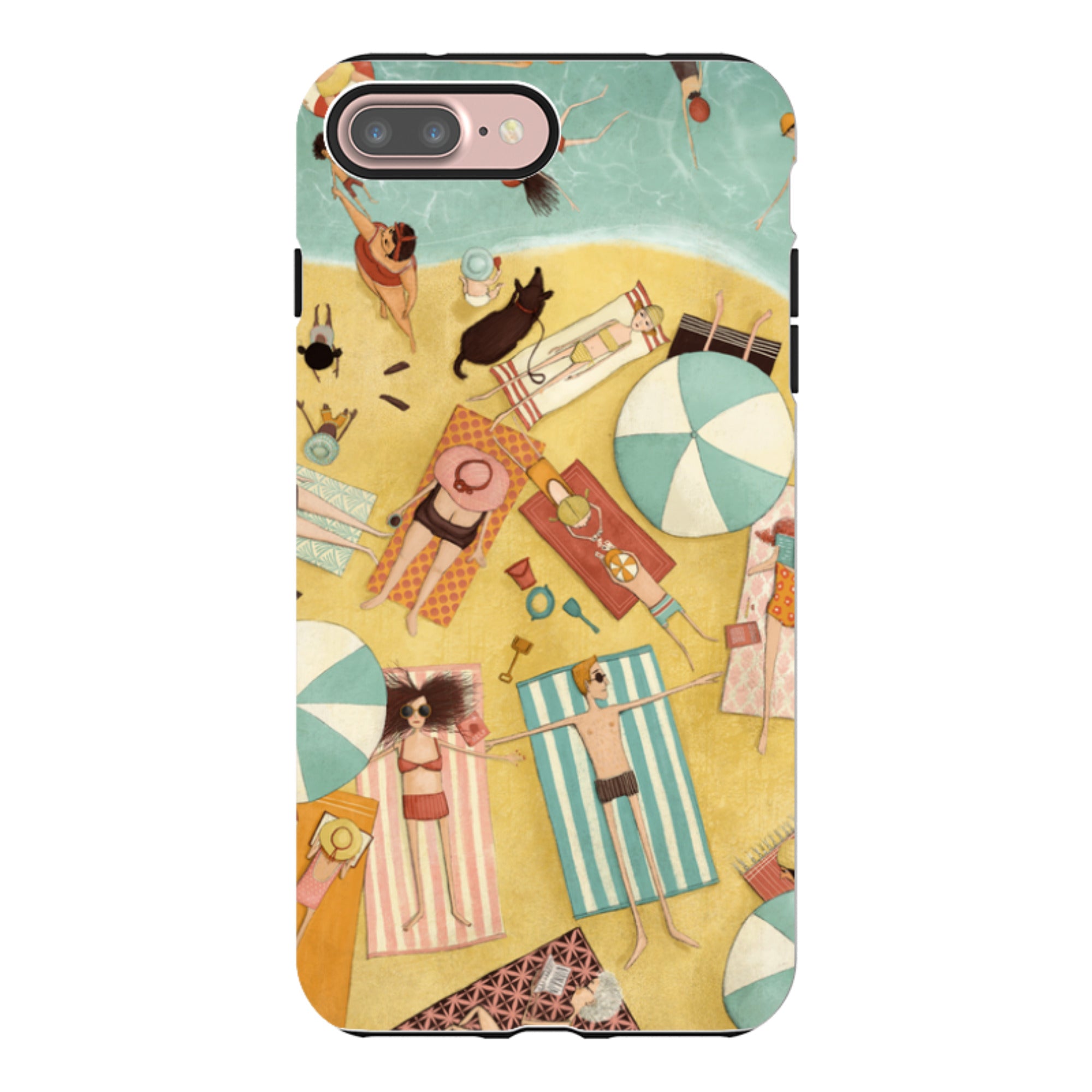 iPhone Tough Case - Beach Day By Maja Lindberg