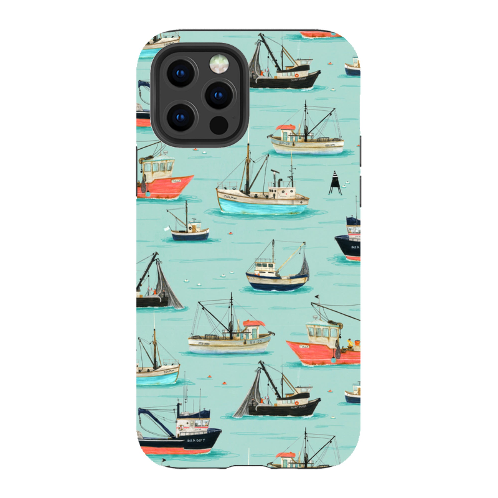 iPhone Tough Case - Fishing Boats By Katherine Quinn