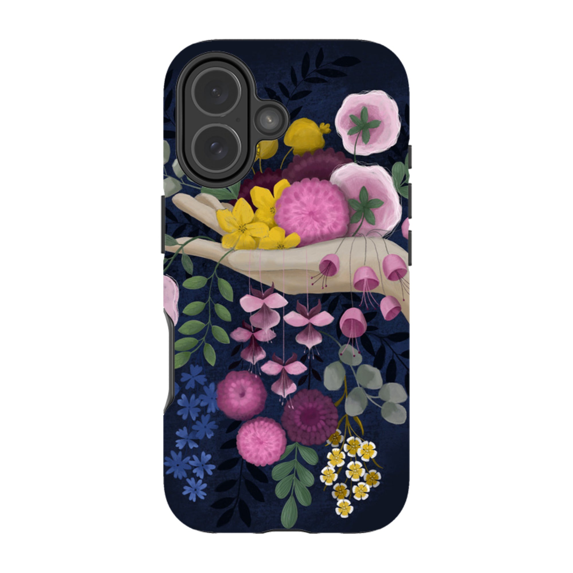 iPhone Tough Case - Flower Hand By Bex Parkin